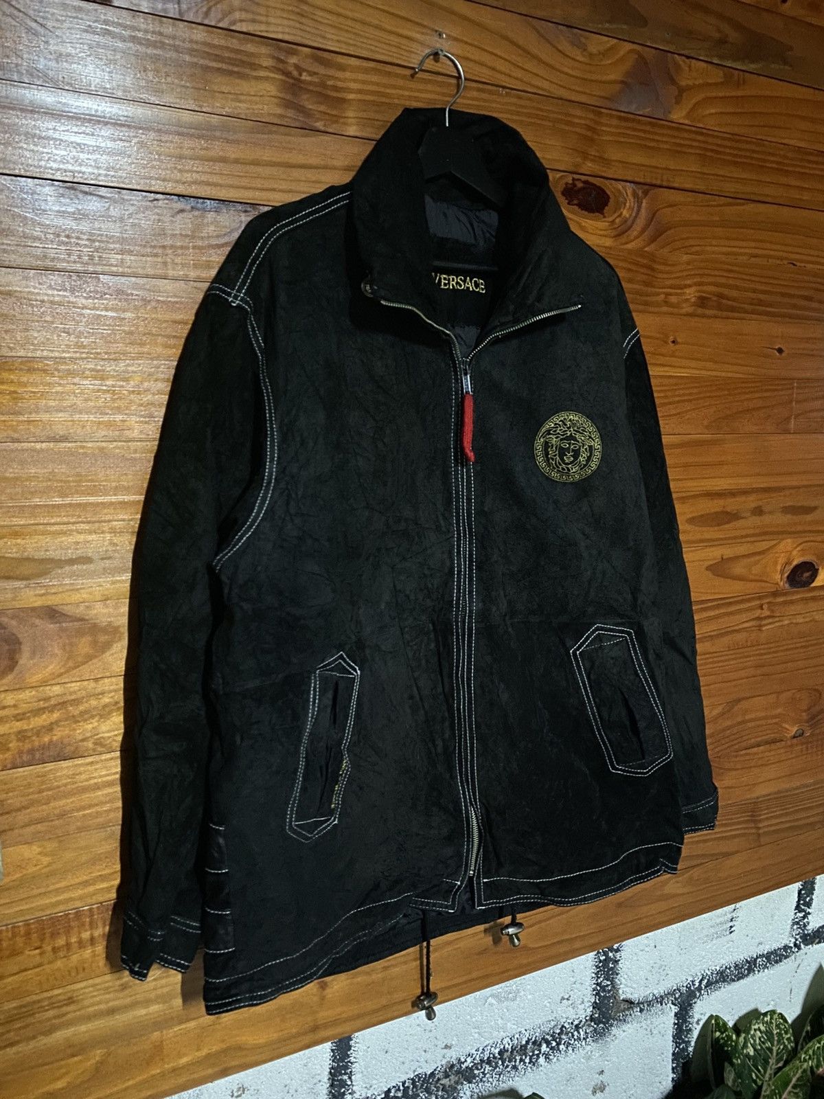 Vintage Vintage Gianni Versace Medusa Embroidery Black Jacket – Bold Size US M / EU 48-50 / 2 - 5 Thumbnail