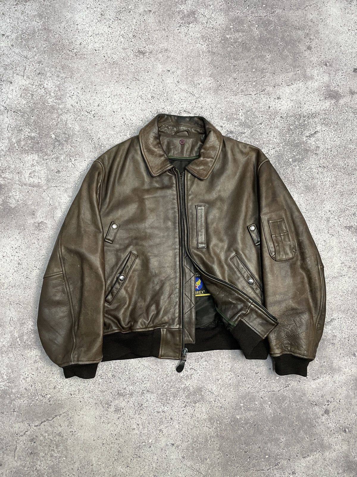 Y2K 00s Archive ブラウン ラムレザージャケット 革 S 00s archive