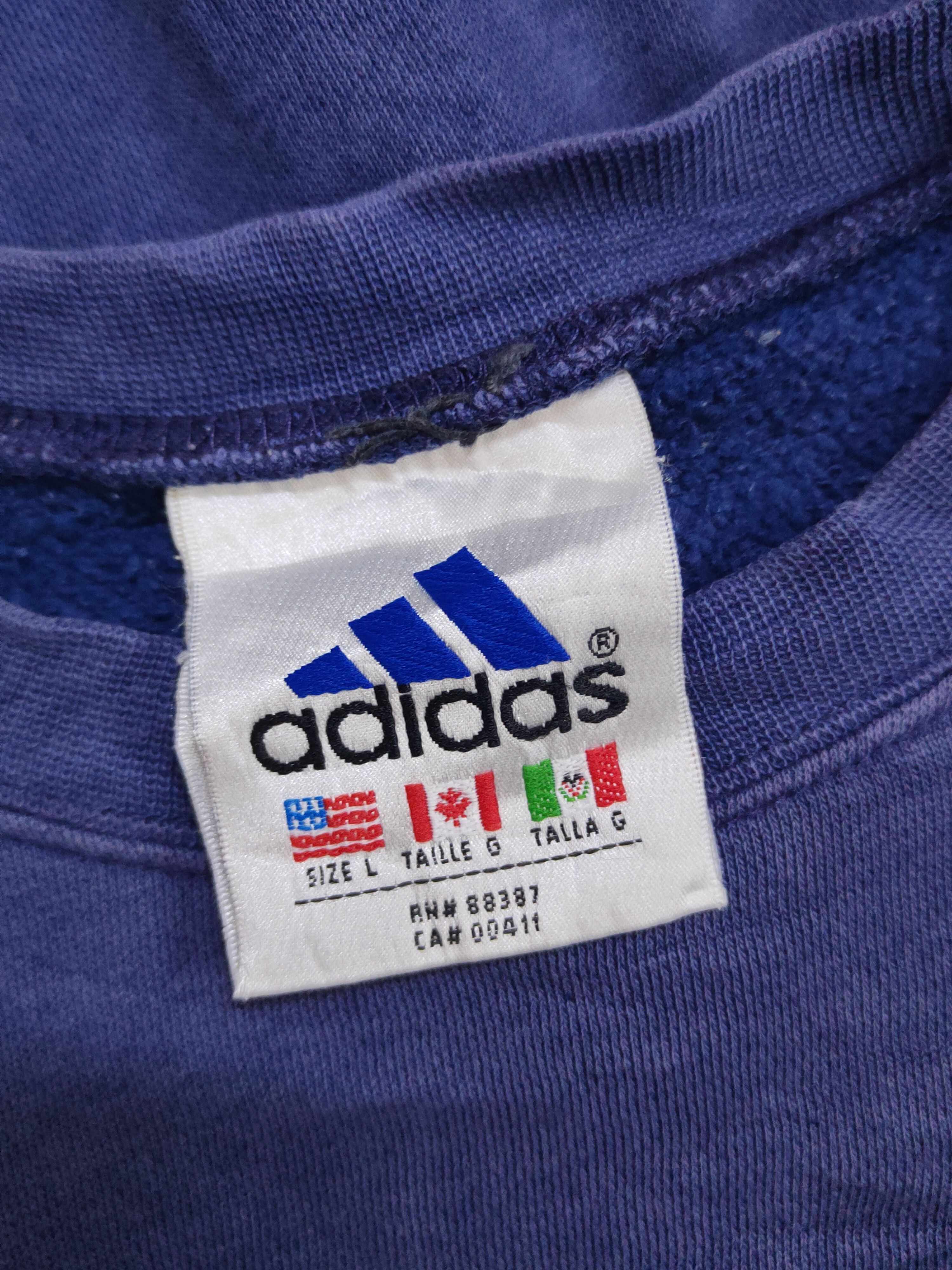 Adidas Adidas Blue Faded Sweatshirts #S1883 Size US M / EU 48-50 / 2 - 11 Thumbnail