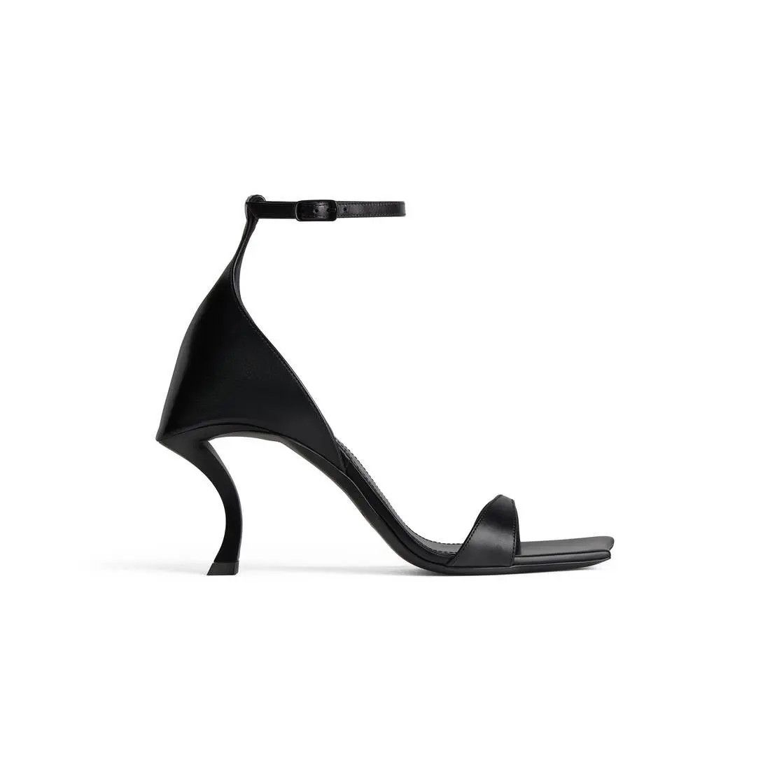 Balenciaga o1w1db10625 Hourglass 100mm Sandals in Black Size US 9 / IT 39 - 1 Thumbnail