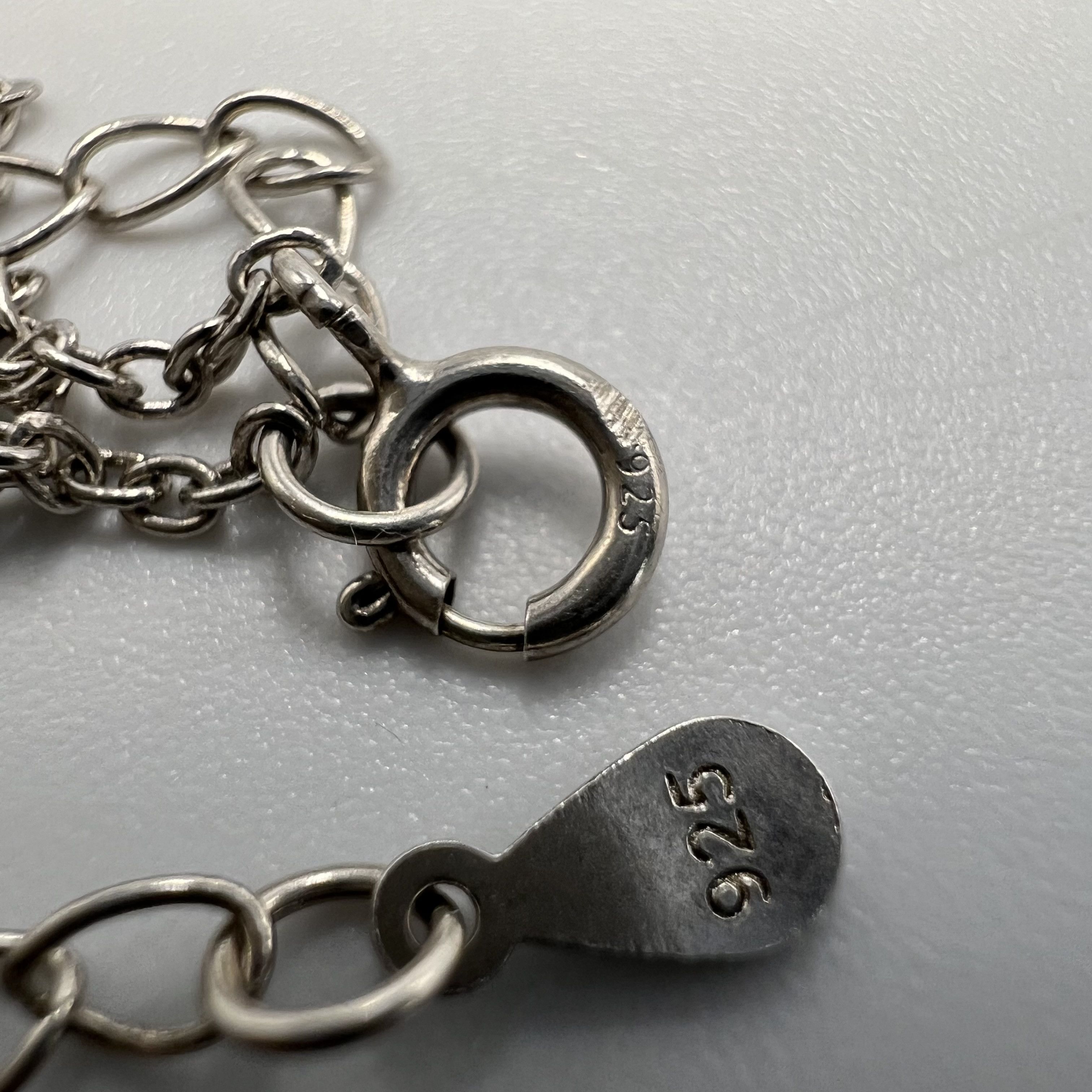 Vintage Vintage Pendant Chain Sterling Silver 925 Heart 3.25g Size ONE SIZE - 3 Thumbnail