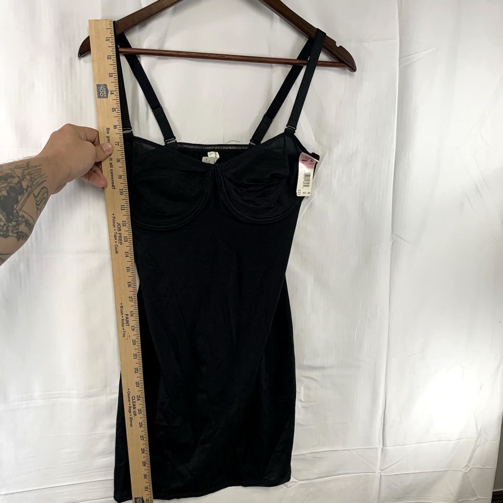 Vintage VINTAGE Weight Watchers In Control Instant Body Shaping Bra Slip 38D Black Shapewear Womens Pair? Size ONE SIZE - 7 Thumbnail