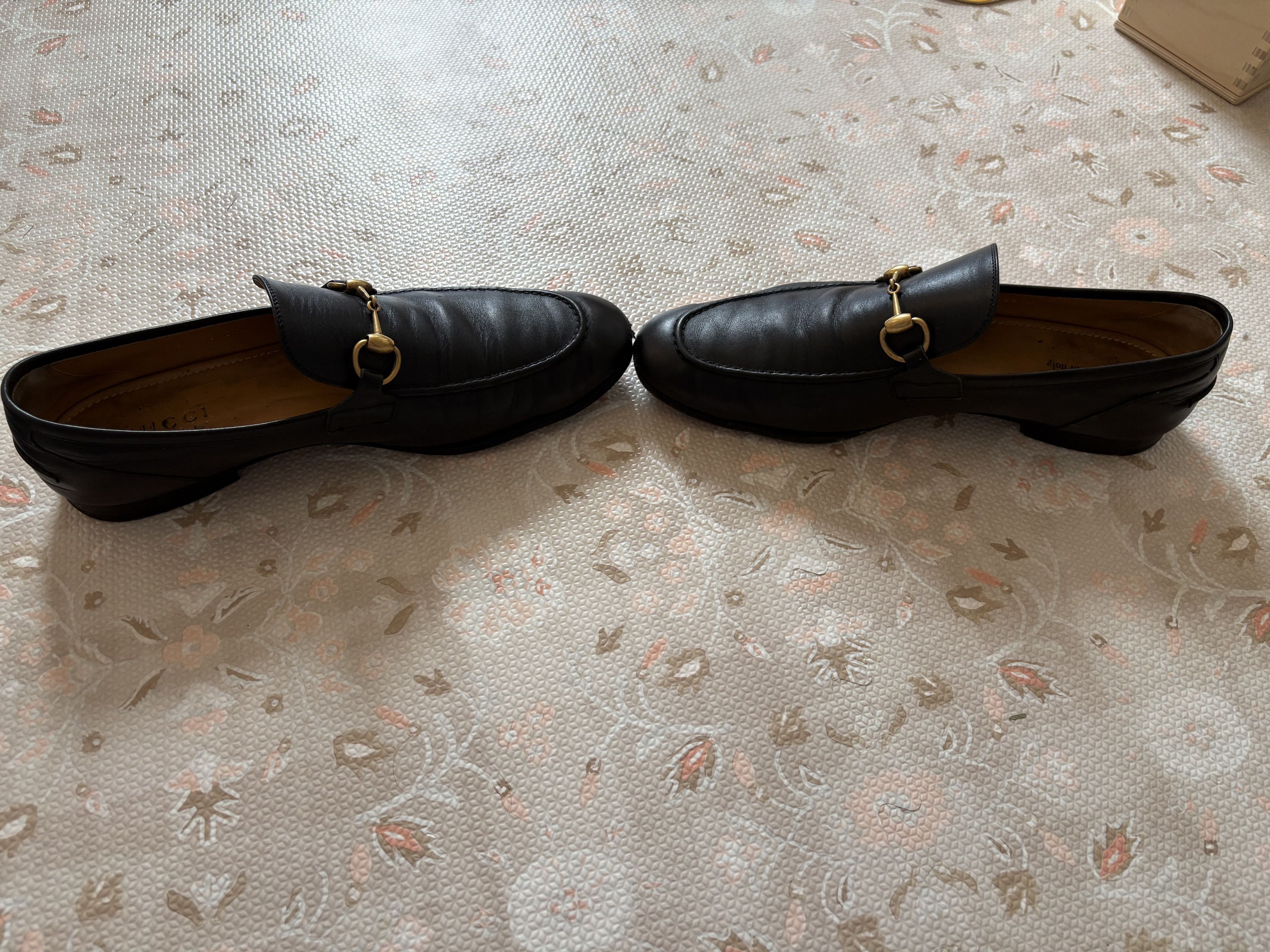 Gucci Gucci Loafers - Black / Gold - 9.5m Size US 10 / EU 43 - 3 Thumbnail