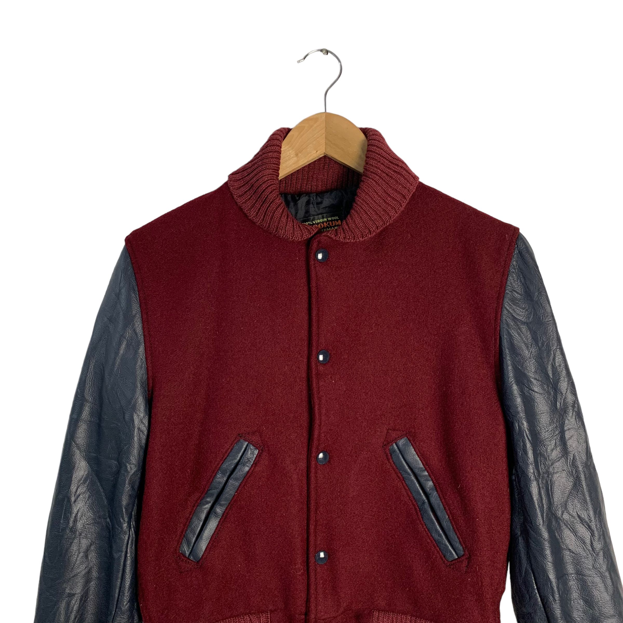 SKOOKUM SHEEP VINTAGE WASHED BLOUSON 1st Vintage SKOOKUM LETTERMAN