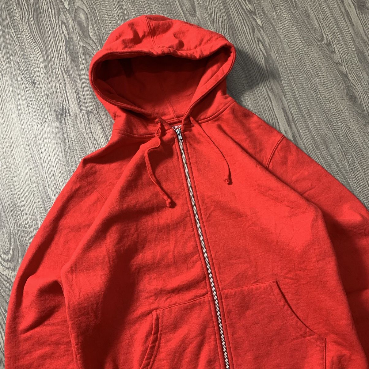 Supreme FW 16 Supreme Logo Zip Up Hoodie Red Size US L / EU 52-54 / 3 - 3 Thumbnail