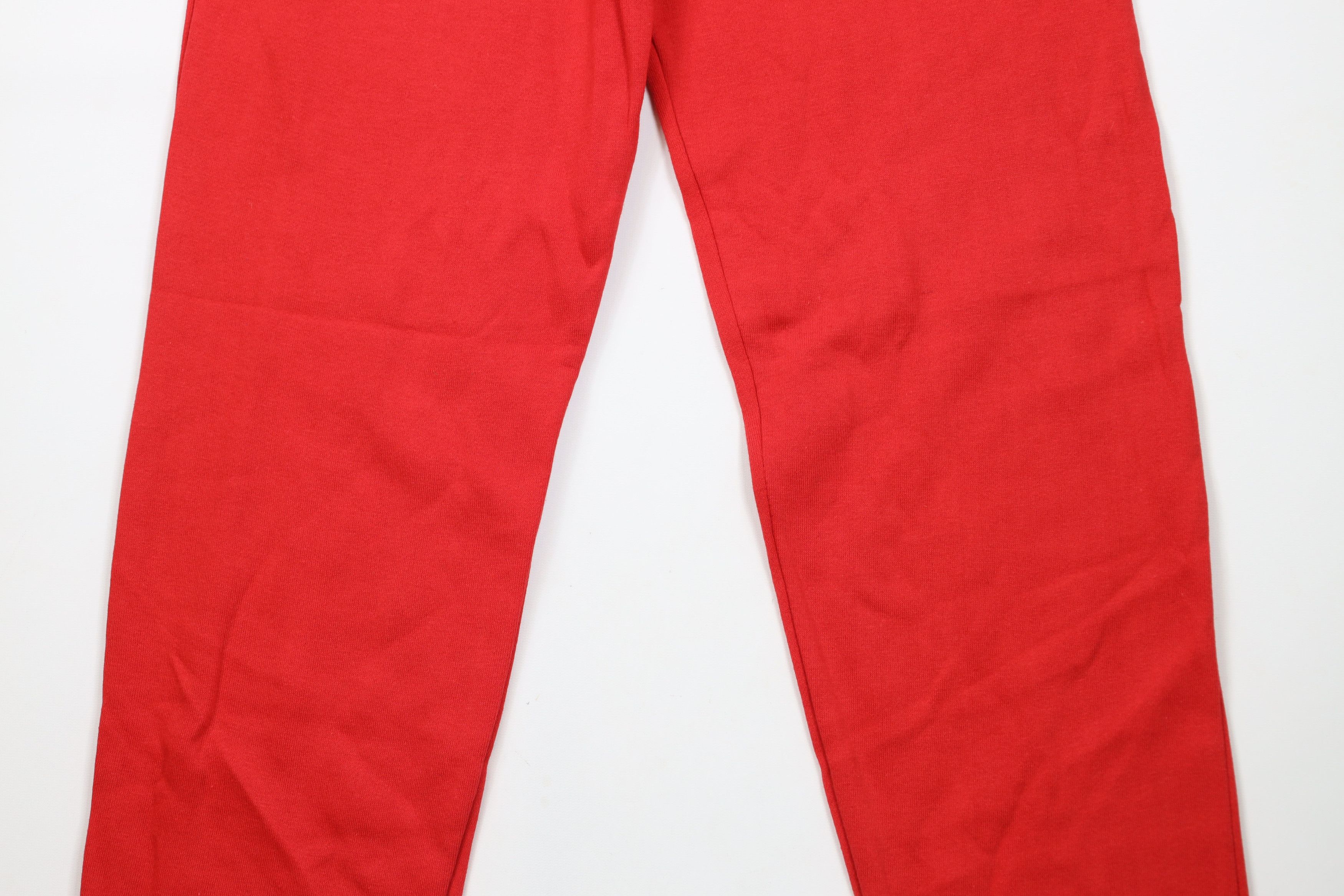Vintage Deadstock Vintage 90s Streetwear Sweatpants Joggers Red USA Size US 36 / EU 52 - 3 Thumbnail