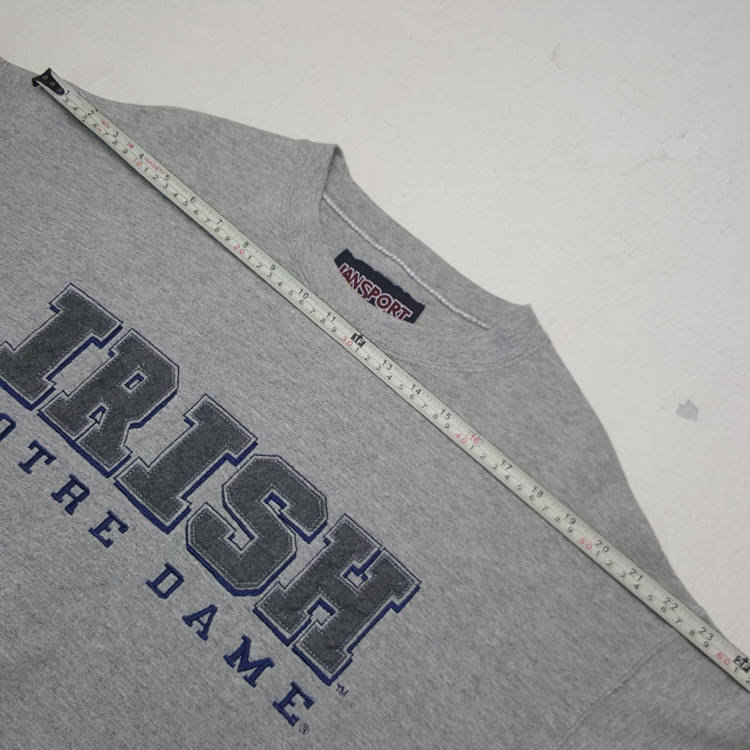 Jansport × Vintage Vintage Jansport Irish Notre Dame Sweatshirt Size US L / EU 52-54 / 3 - 5 Thumbnail