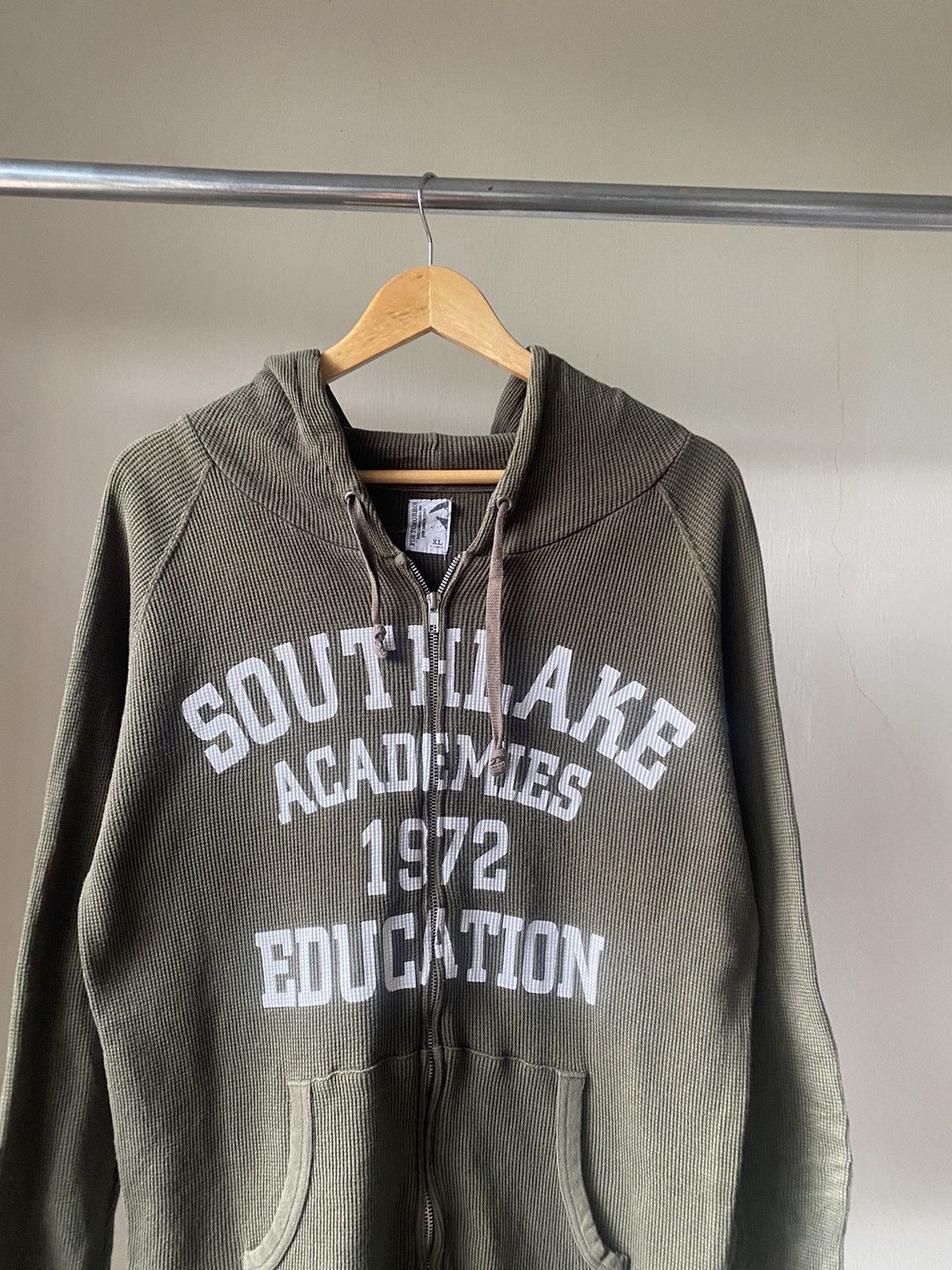 Vintage SOUTHLAKE ACADEMIES 1972 KNIT HOODED KNIT MILITARY ARMY Size US M / EU 48-50 / 2 - 3 Thumbnail