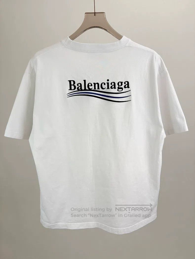 Balenciaga Balenciaga Coke Wave Embroidered Short Sleeve Size US S / EU 44-46 / 1 - 2 Thumbnail