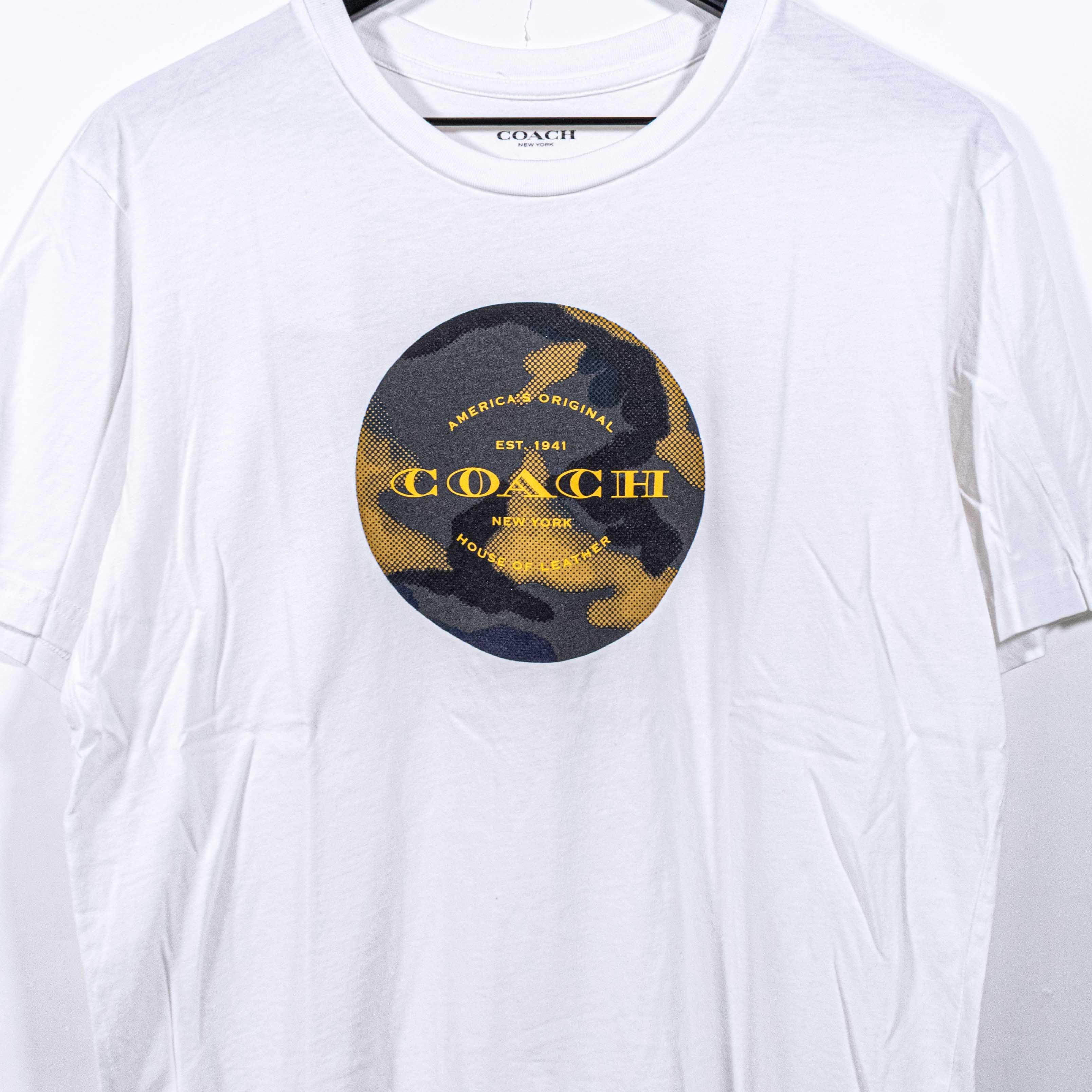 Coach Coach New York House of Leather Camo Logo T-Shirt Streetwear Size US M / EU 48-50 / 2 - 3 Thumbnail