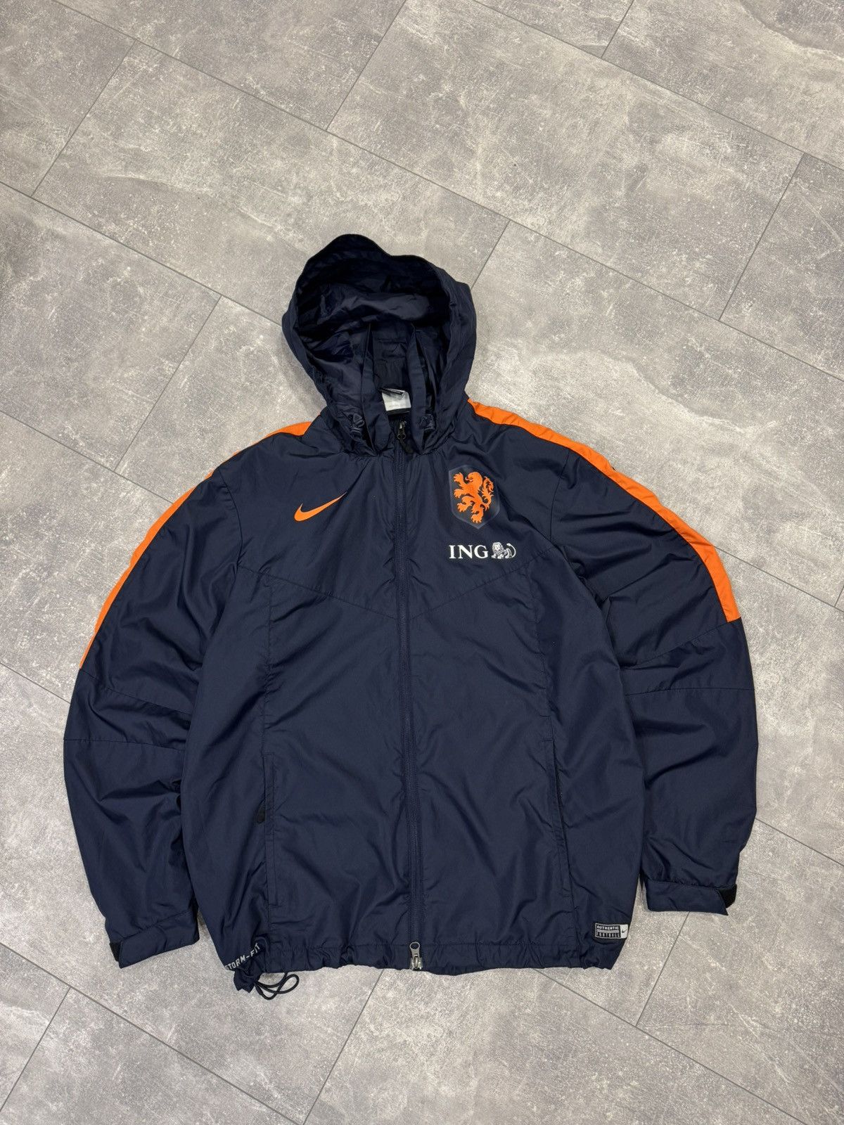 Nike Vintage Nike KNVB Nederland Track Jacket Soccer Jersey Rare Size US L / EU 52-54 / 3 - 5 Thumbnail