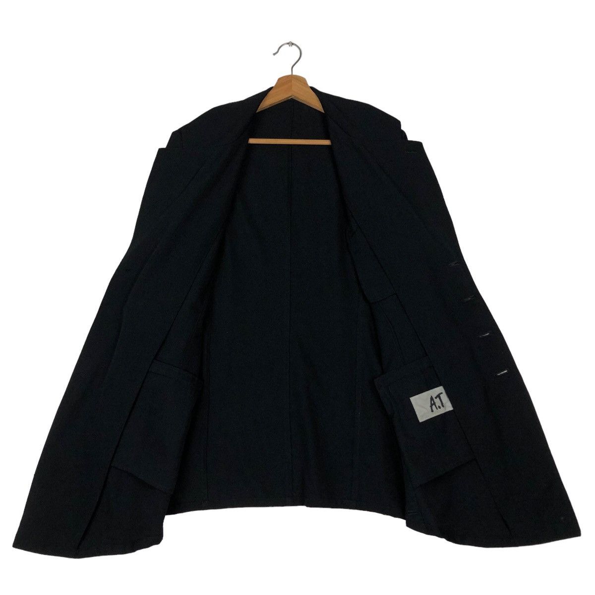 Yohji Yamamoto 🔥Rich Black Bondage Design Asymmetrical Design Cut AT Japan Size US M / EU 48-50 / 2 - 11 Thumbnail