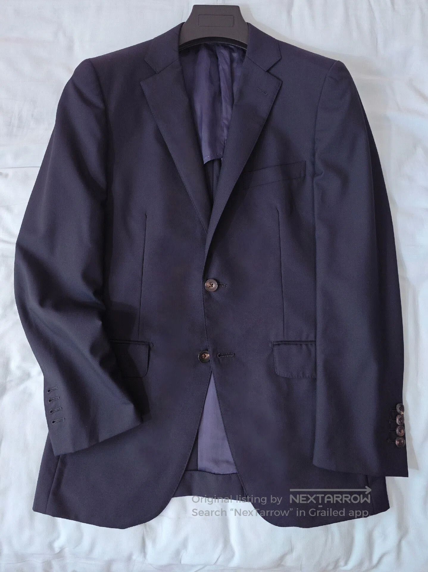 Japanese Brand Italian VBC Wool Half-Lined Suit. Size US S / EU 44-46 / 1 - 1 Thumbnail