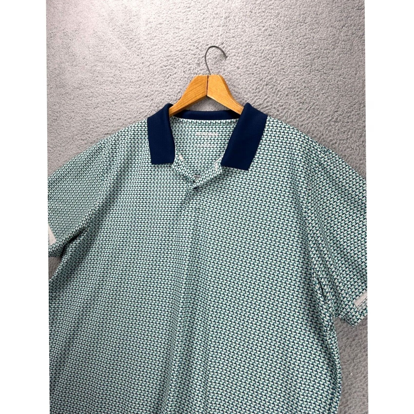 Bonobos VINTAGE Bonobos Golf Shirt Mens 2XL Green Shell Boat Print Polo Rugby Short Sleeve Casual Athletic Size US XXL / EU 58 / 5 - 3 Thumbnail
