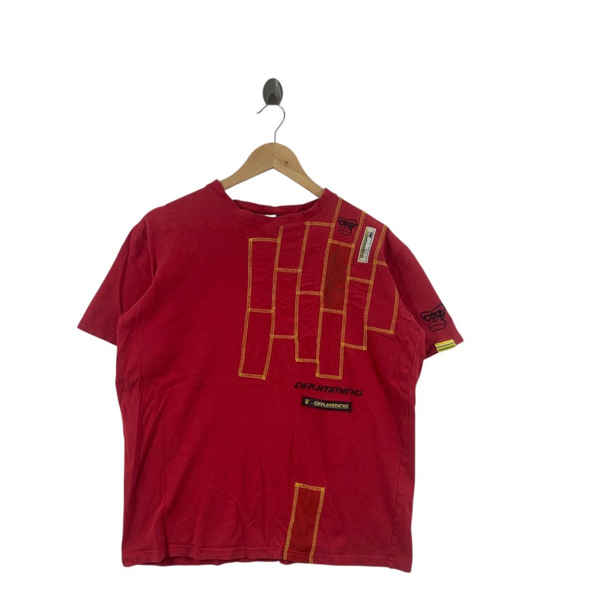 Other DRUMMING JAPAN APE Shibuya Streetwear Groove Tee Shirt Top Size US L / EU 52-54 / 3 - 4 Thumbnail