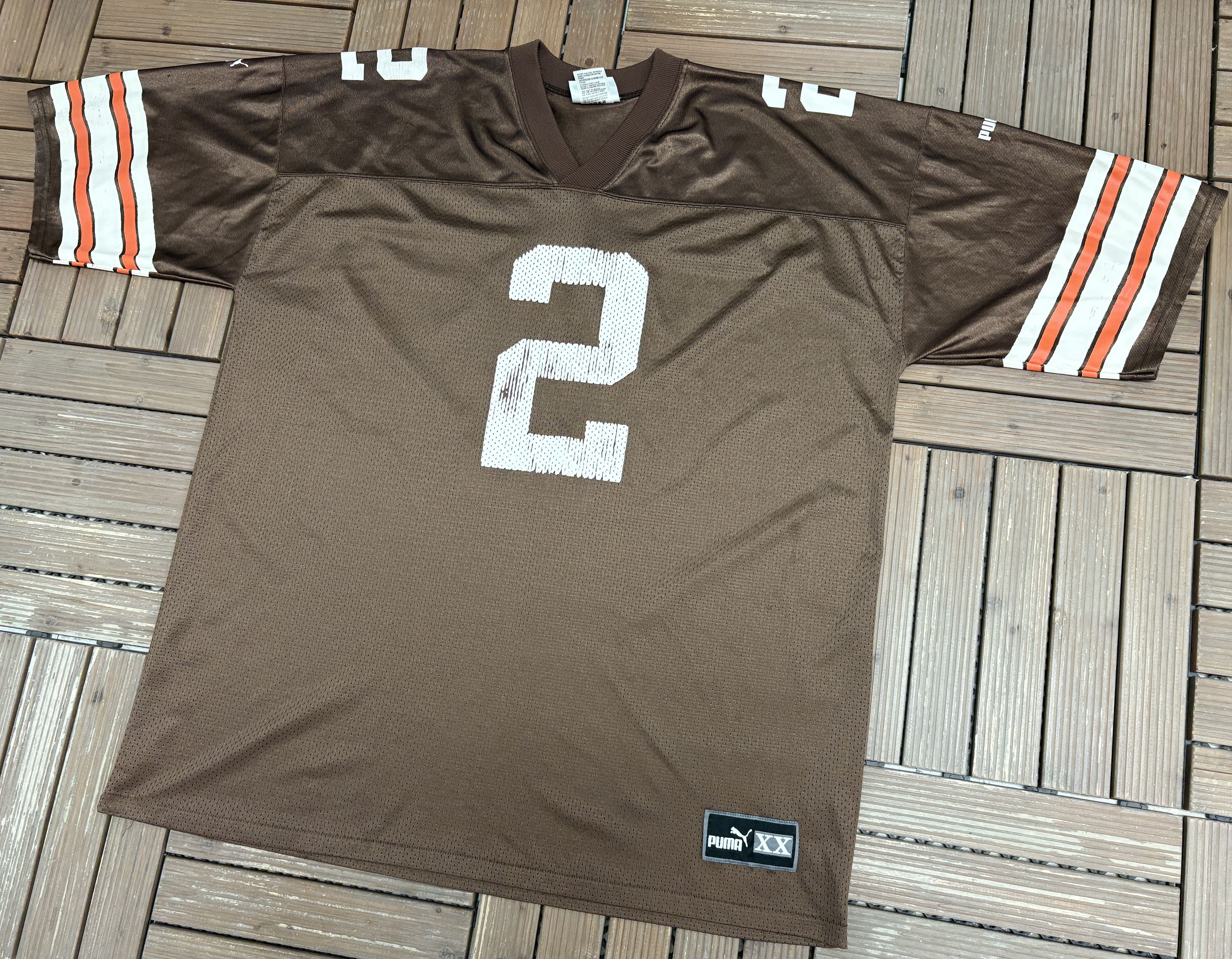 Puma Cleveland Browns Tim Couch Vintage Brown Football Jersey Size US XXL / EU 58 / 5 - 2 Thumbnail