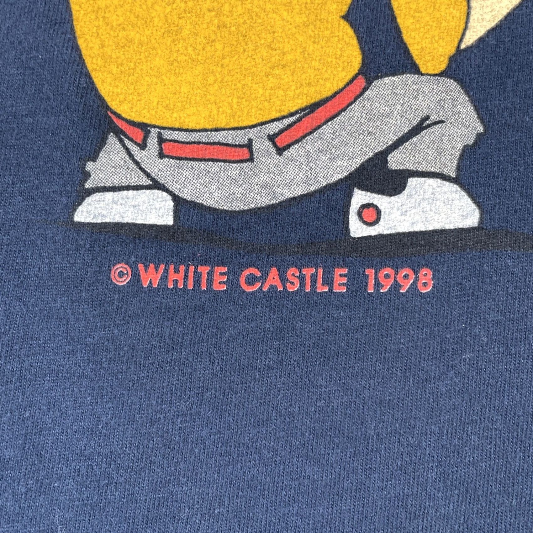 Hanes VINTAGE Hanes Beefy-T Shirt Adult XL Blue White Castle Crave Crew 1998 90s Mens Size US XL / EU 56 / 4 - 5 Thumbnail