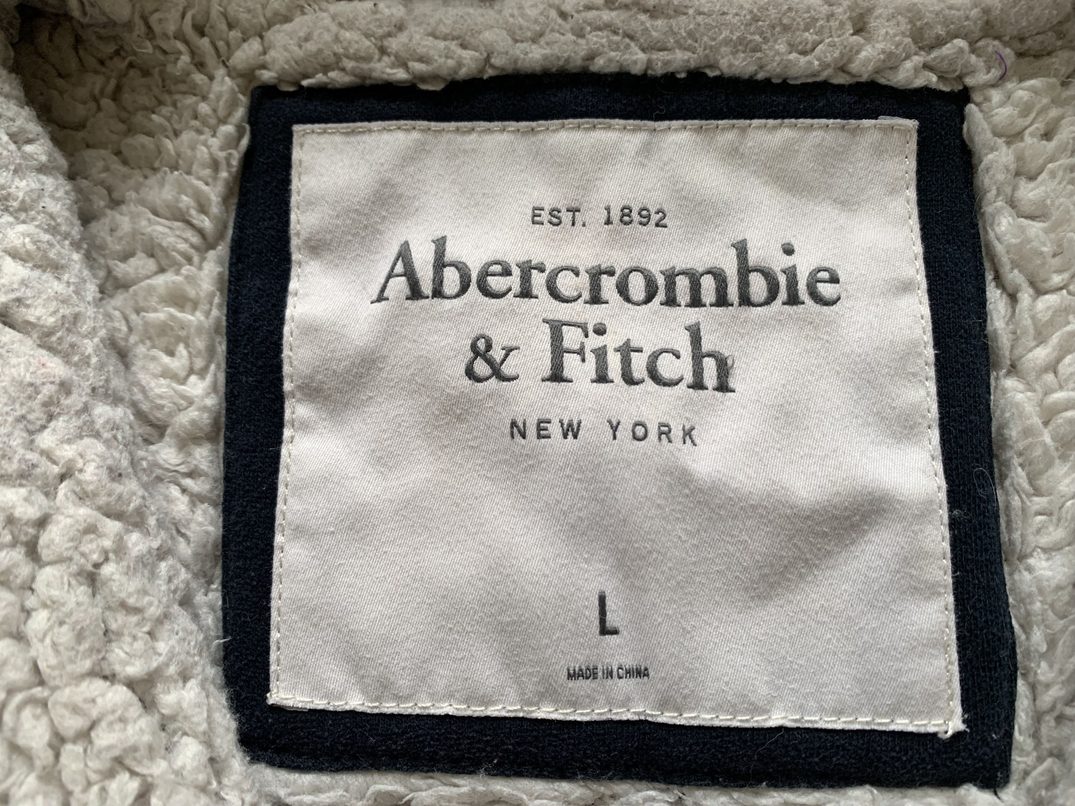 Abercrombie & Fitch × Japanese Brand Abercrombie & Fitch Heavy Womens Zip Sherpa Hoodie Size L / US 10 / IT 46 - 7 Thumbnail