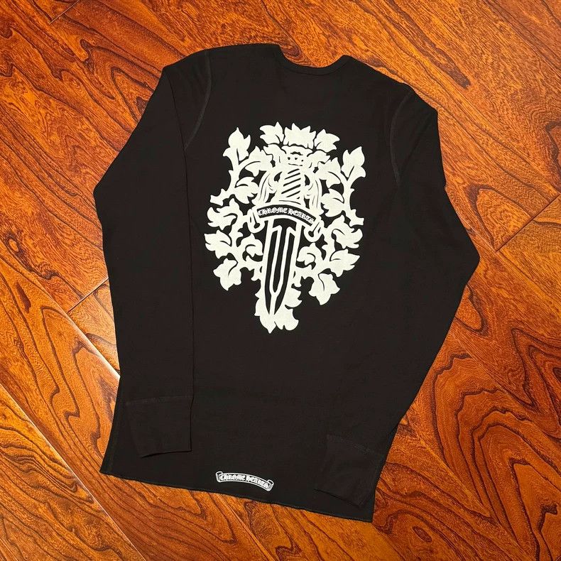 Chrome Hearts Chrome Hearts Long Sleeve Sword Tee Black Size US L / EU 52-54 / 3 - 1 Thumbnail