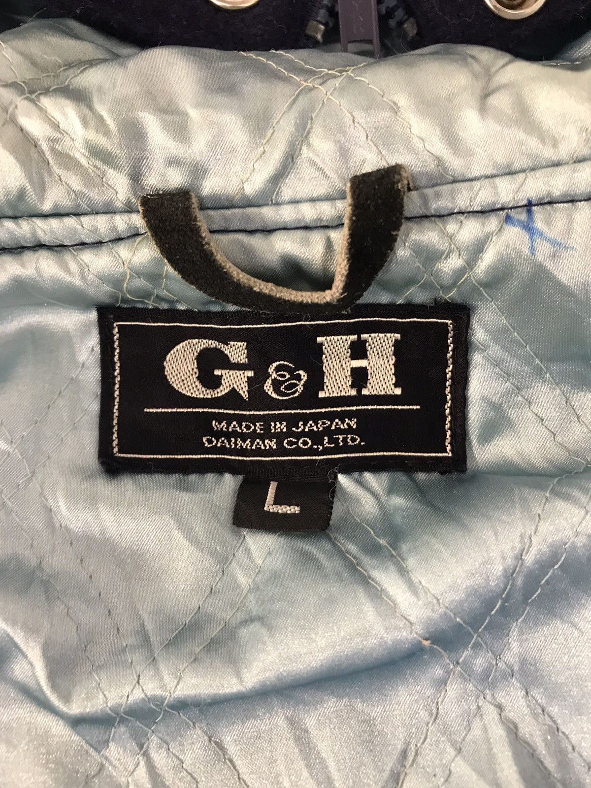 Japanese Brand × Vintage Vintage G&H Varsity Jacket Wool Big Logo(H) Hoodie Style Size US L / EU 52-54 / 3 - 9 Thumbnail