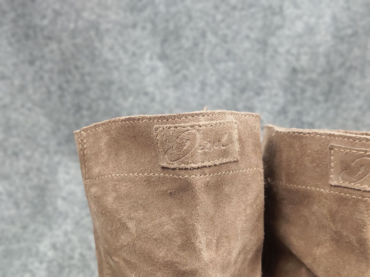 Diesel Vintage Diesel Beige Logo Suede Leather Cowboy Biker Boots Size US 10 / IT 40 - 8 Thumbnail
