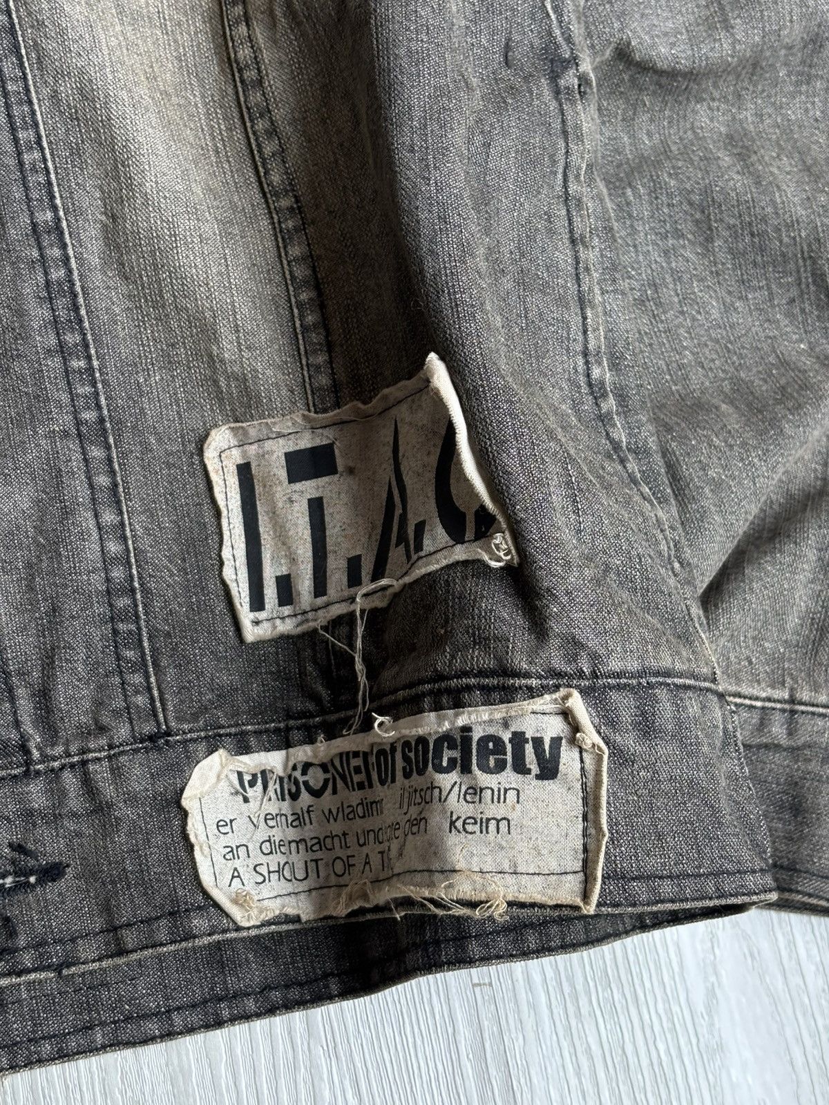 If Six Was Nine IN THE ATTIC fur denim jacket Size US M / EU 48-50 / 2 - 5 Thumbnail
