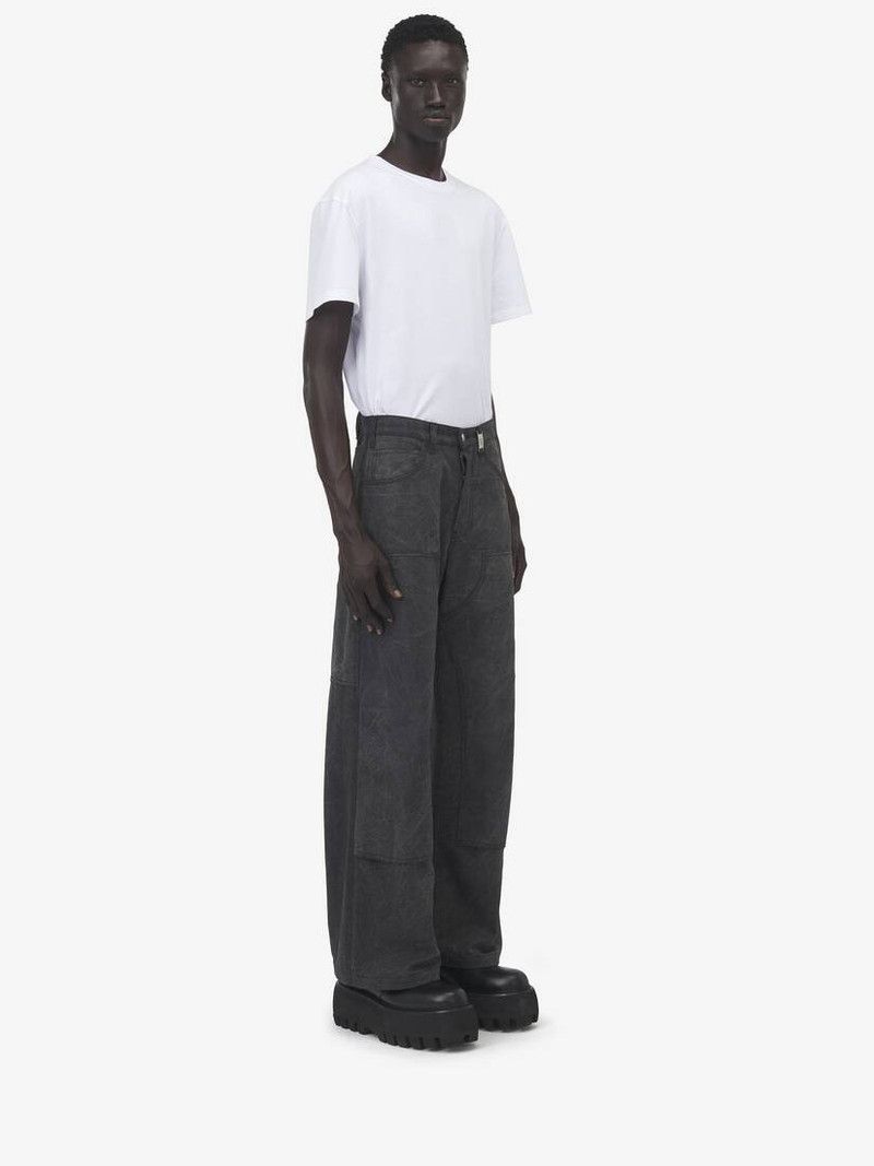 Alexander McQueen o1srvl11e0226 Carpenter Trousers In Charcoal Size US 30 / EU 46 - 2 Thumbnail