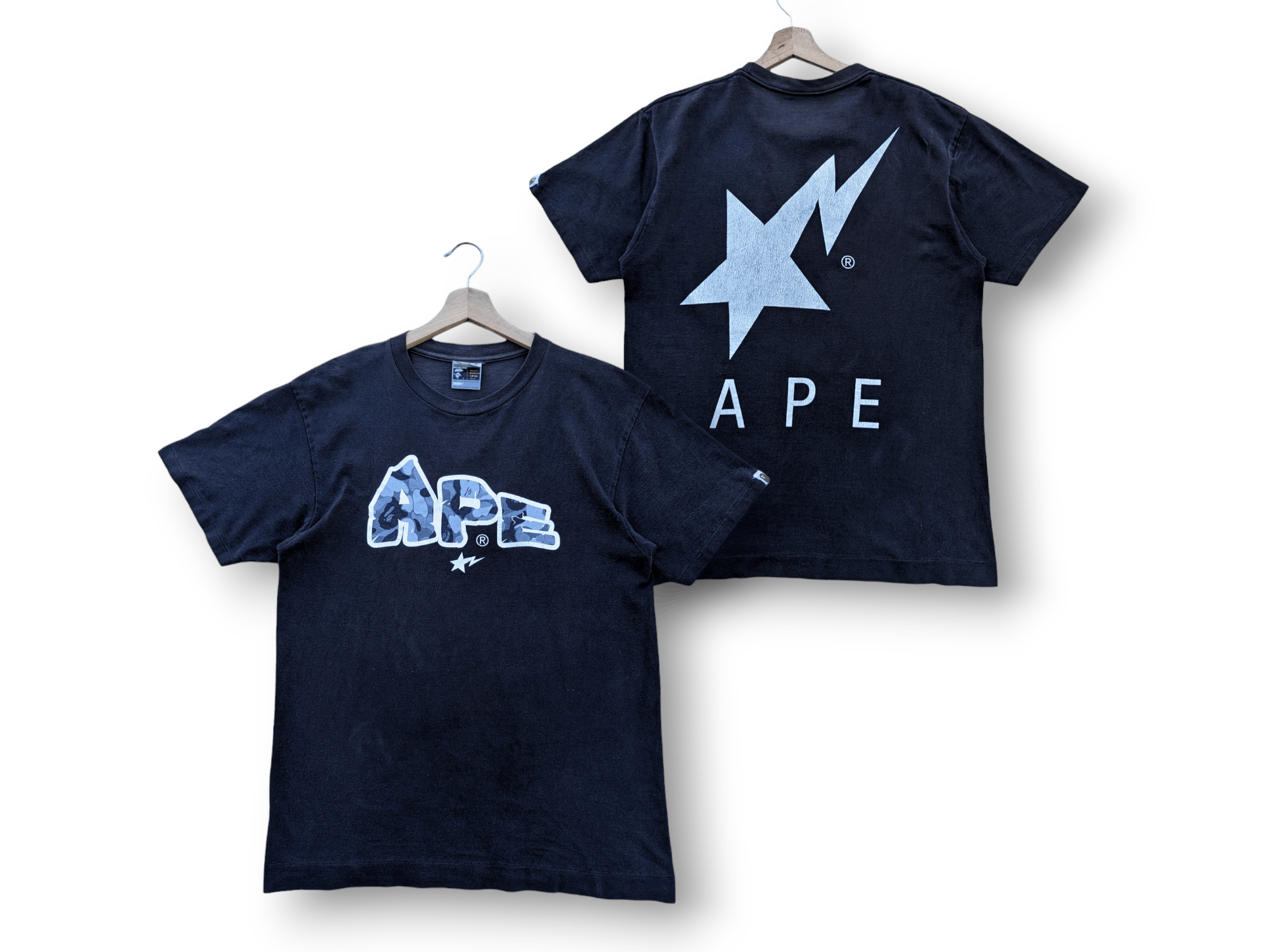 Bape × Vintage Rare🔥 Vintage Bape Star Ape Camouflage Tees | Grailed