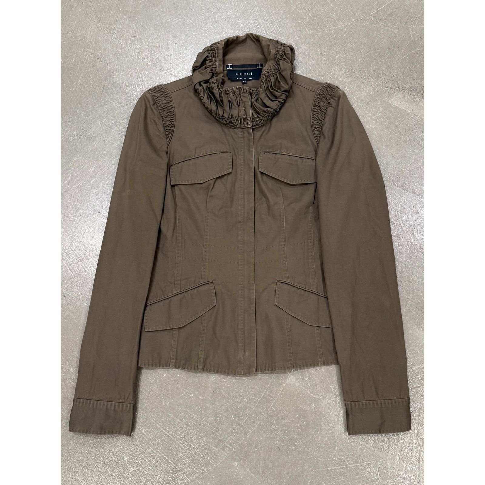 2002 Gucci by Tom Ford four pocket jacket with exaggerated