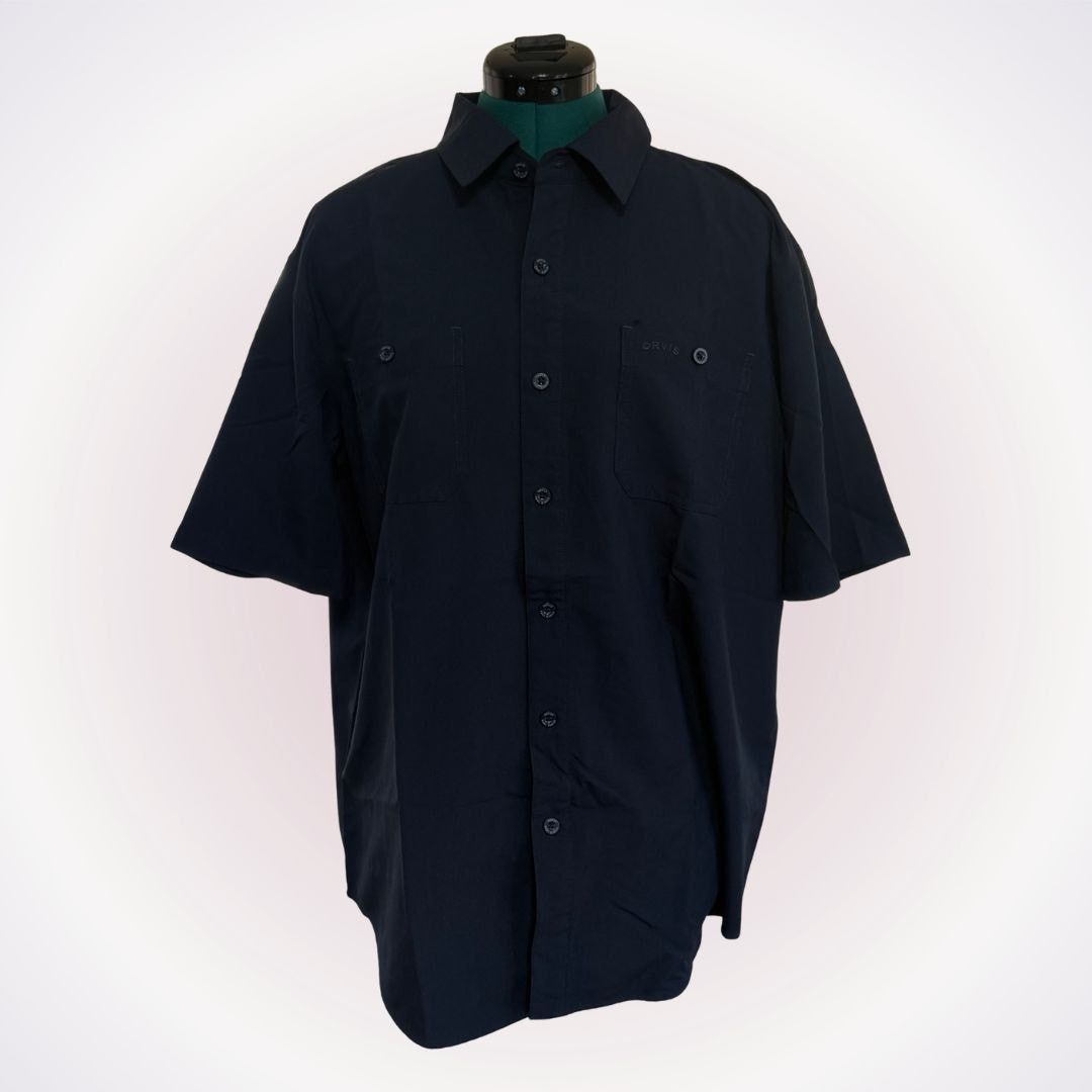 Orvis Orvis Classic Navy Short Sleeve Button-Up | Sz L Size US L / EU 52-54 / 3 - 1 Thumbnail