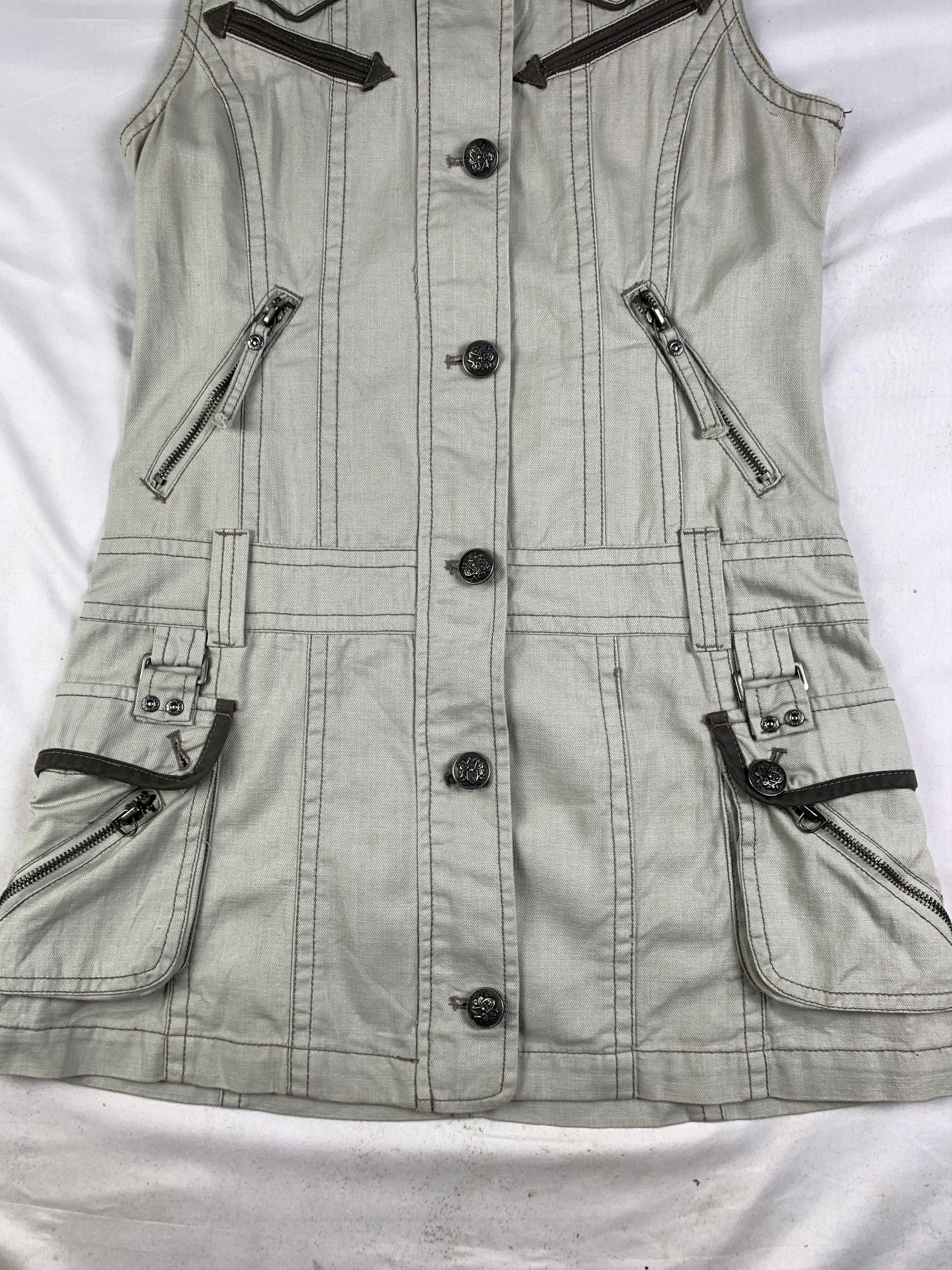 Japanese Brand Crux London Off-white Bono Vest (S) Size S / US 4 / IT 40 - 6 Thumbnail