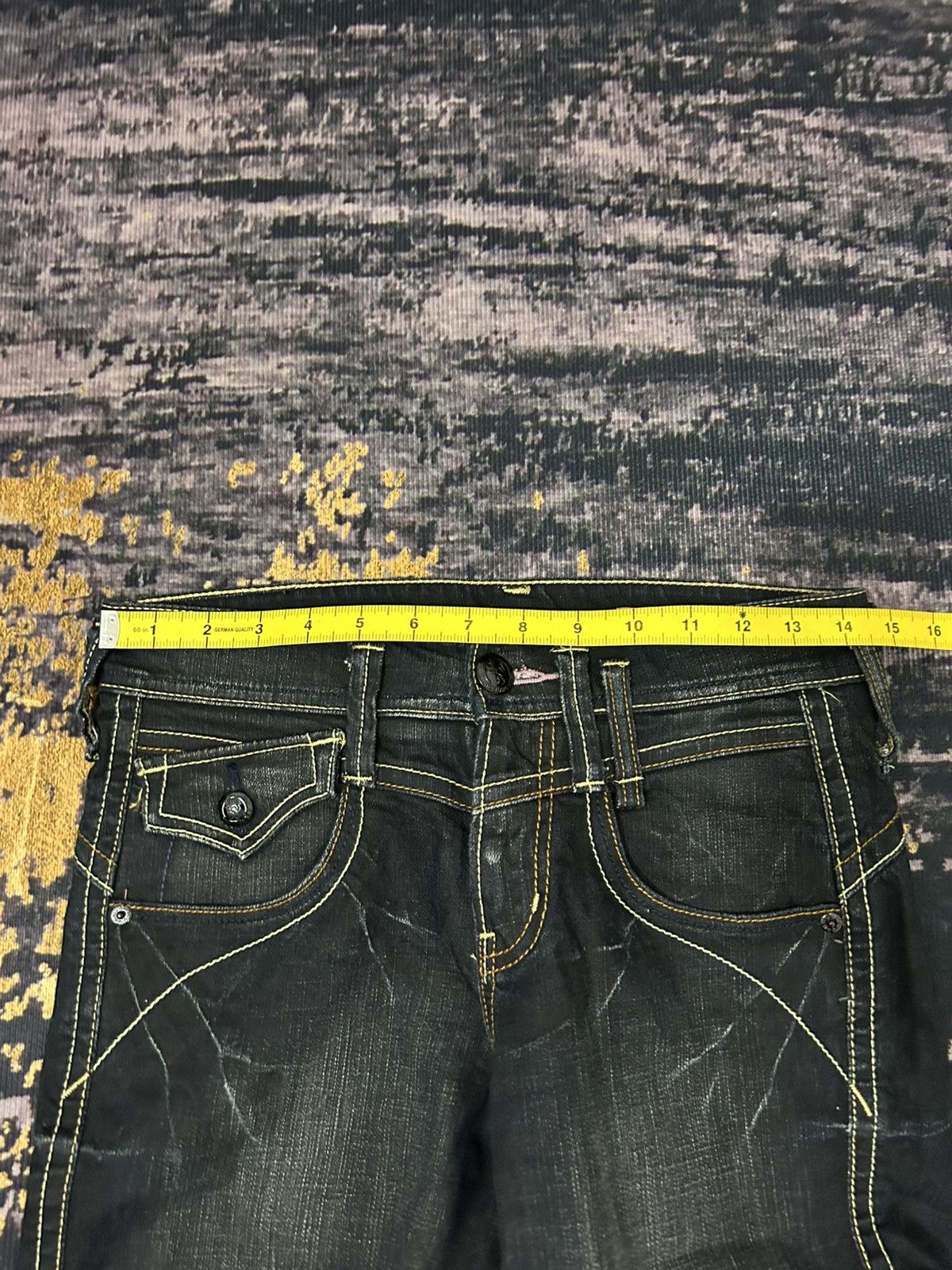 Japanese Brand japanese Rush Hour Wash Flare Jeans Size US 29 - 19 Thumbnail