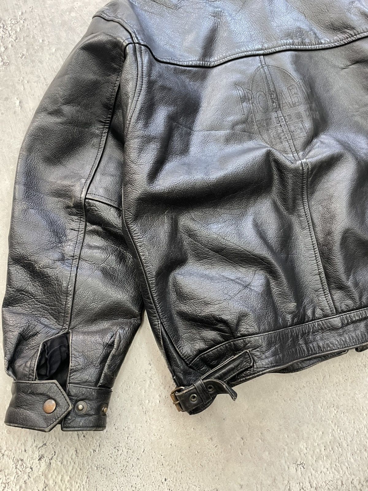 Japanese Brand Leather jacket punk cropped bomber schott style 90s y2k Size US L / EU 52-54 / 3 - 12 Thumbnail