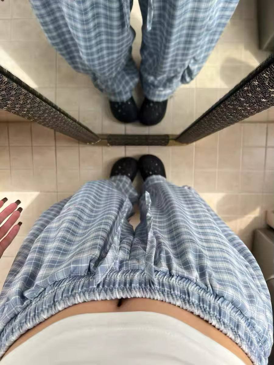Japanese Brand × Vintage plaid summer sweatpants Size 26" / US 2 / IT 38 - 6 Thumbnail
