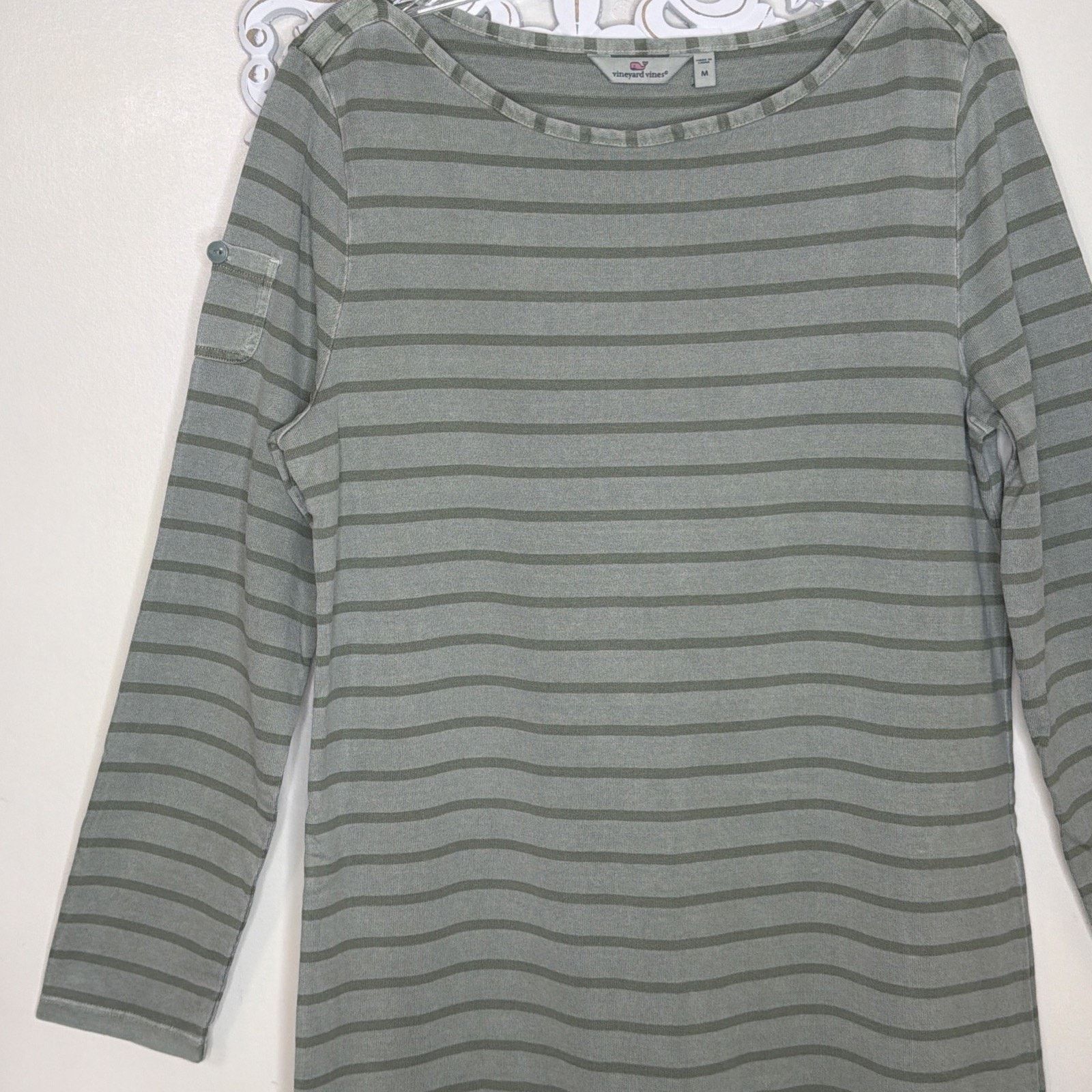 Vineyard Vines Vineyard Vines Women's MEDIUM Pullover Cotton Dress Green Size M / US 6-8 / IT 42-44 - 3 Thumbnail