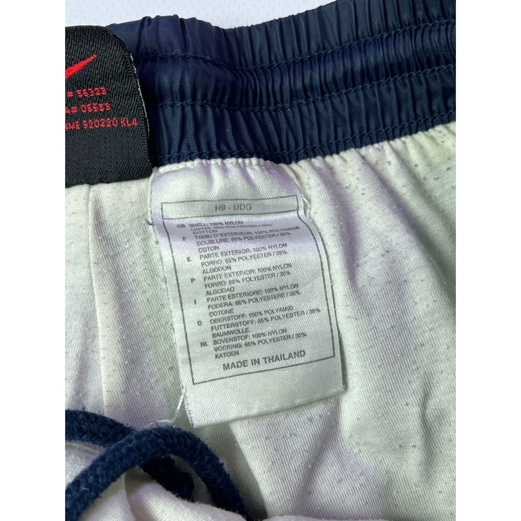 Nike × Vintage Nike Vintage 90s Navy Nylon Baggy Pants Size US 38 / EU 54 - 4 Thumbnail
