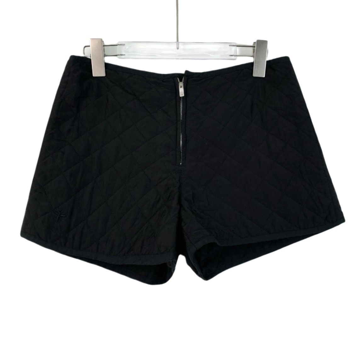 Dior Dior Black Quilted Bee Embroidered Silk Shorts K26WX Size 26" / US 2 / IT 38 - 1 Thumbnail