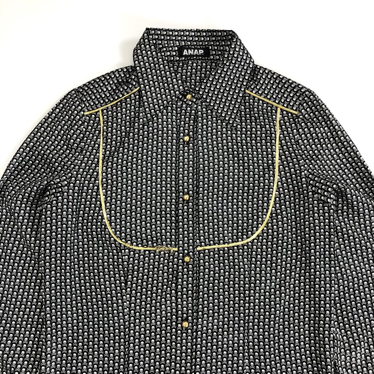 Japanese Brand × Seditionaries Rare! Anap Seditionaries Skulls Allover Print Ifsixwasnine Size S / US 4 / IT 40 - 2 Thumbnail