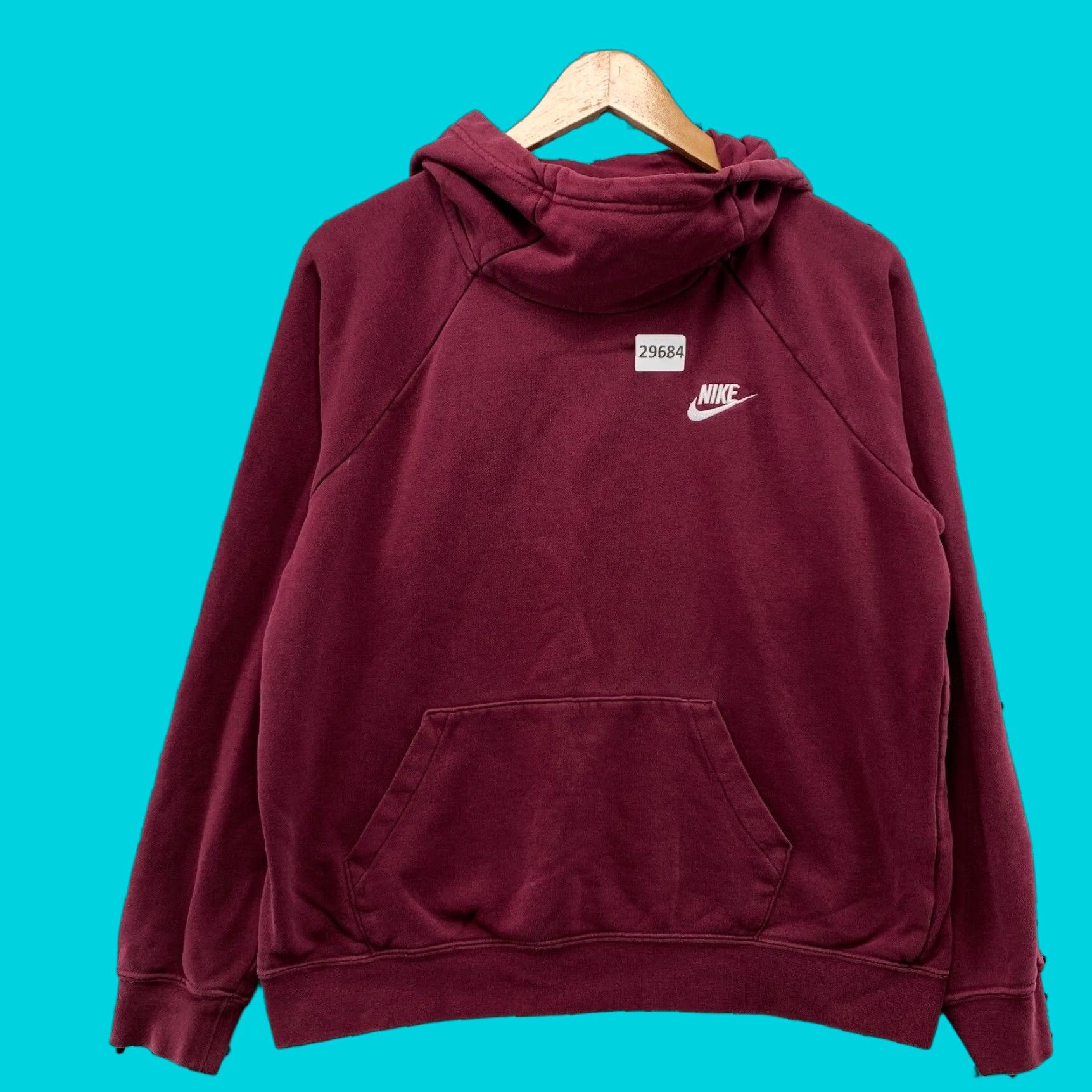 Nike Nike Women's Hoodie Adult Medium Burgundy Cowl Neck Embroidered Swoosh Size M / US 6-8 / IT 42-44 - 1 Thumbnail