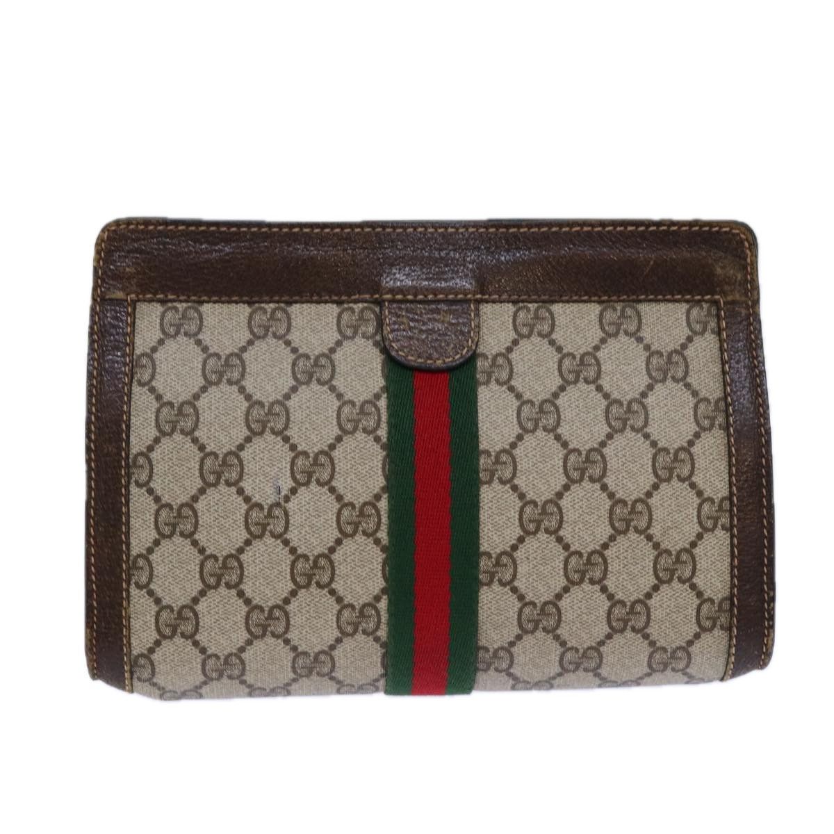 Gucci Gg Canvas Beige Canvas Clutch Bag (Pre-Owned) Size ONE SIZE - 1 Thumbnail