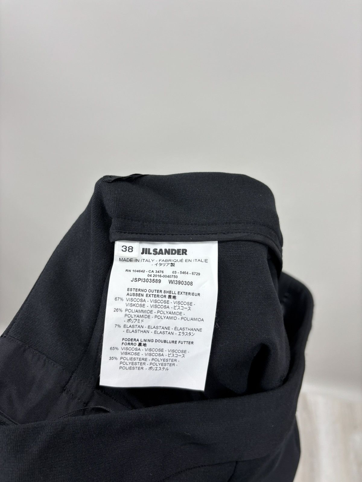 Jil Sander Womens pants Jil Sander Size 38 Color Black Size 26" / US 2 / IT 38 - 8 Thumbnail