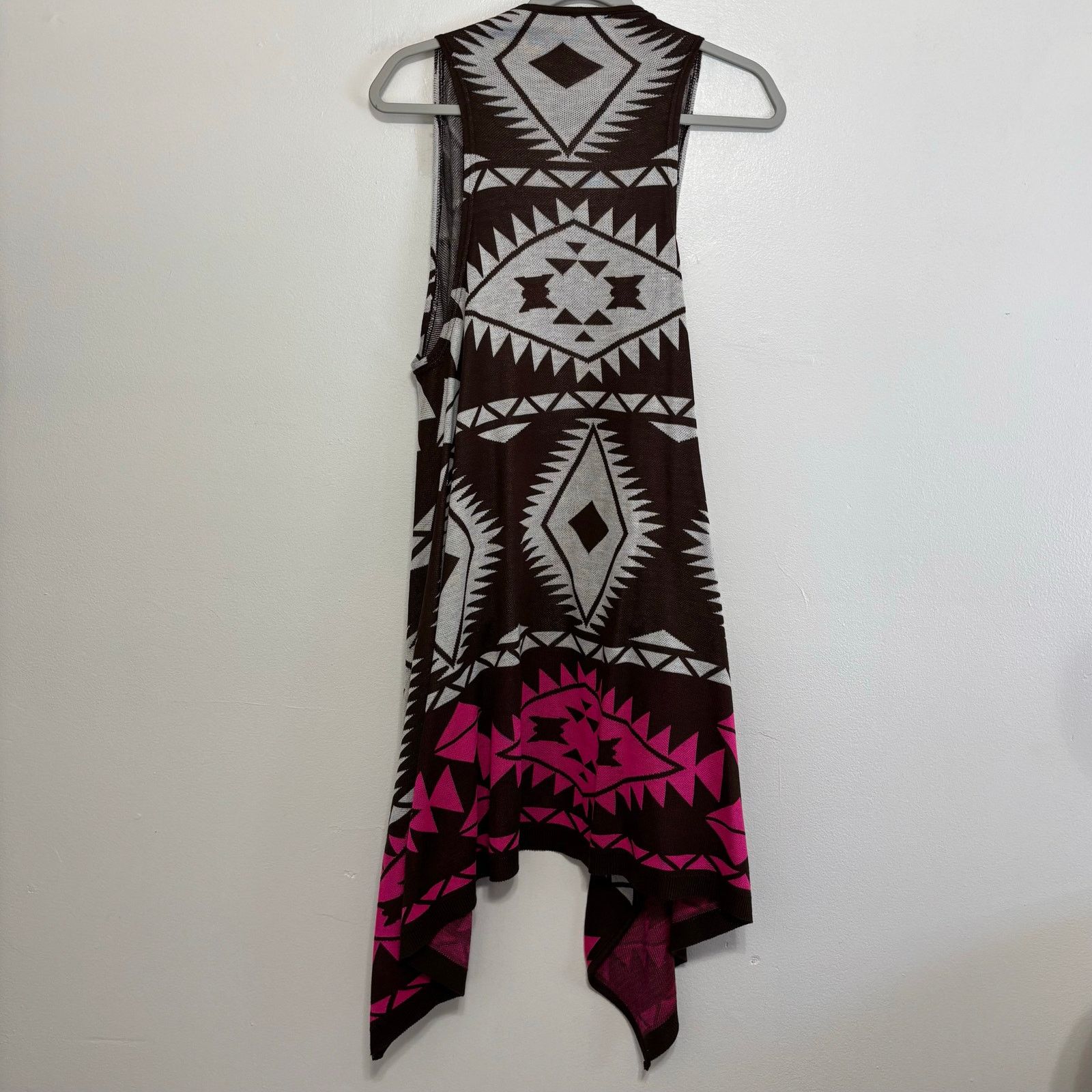 Other IML Derek Geometric Open Front Vest L/XL Brown Pink Size L / US 10 / IT 46 - 2 Thumbnail