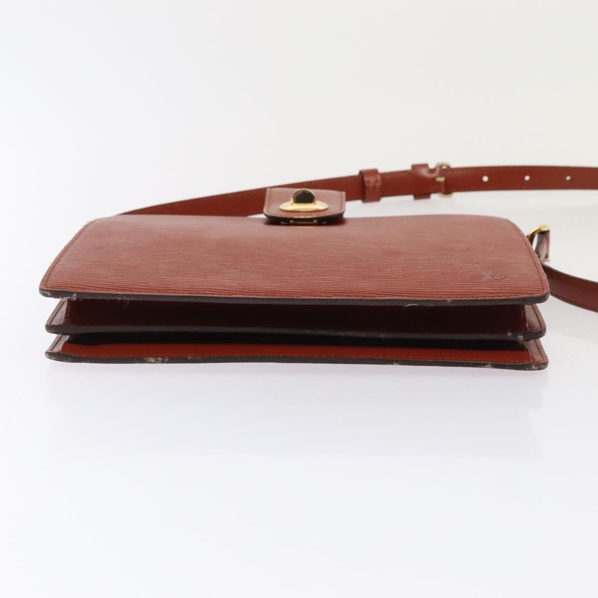 Louis Vuitton LOUIS VUITTON Epi Capuchin Shoulder Bag Brown M52343 Size ONE SIZE - 9 Thumbnail