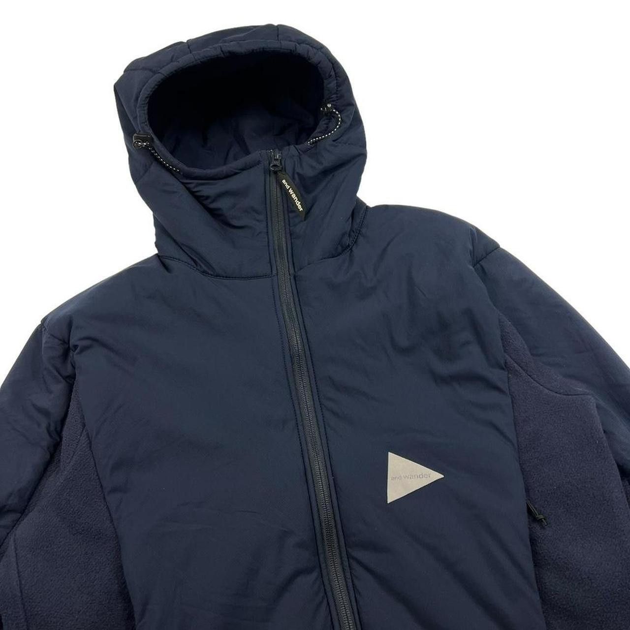 And Wander And Wander Navy Hooded Top Fleece Jacket - Size 3 (Medium) Size US M / EU 48-50 / 2 - 2 Thumbnail
