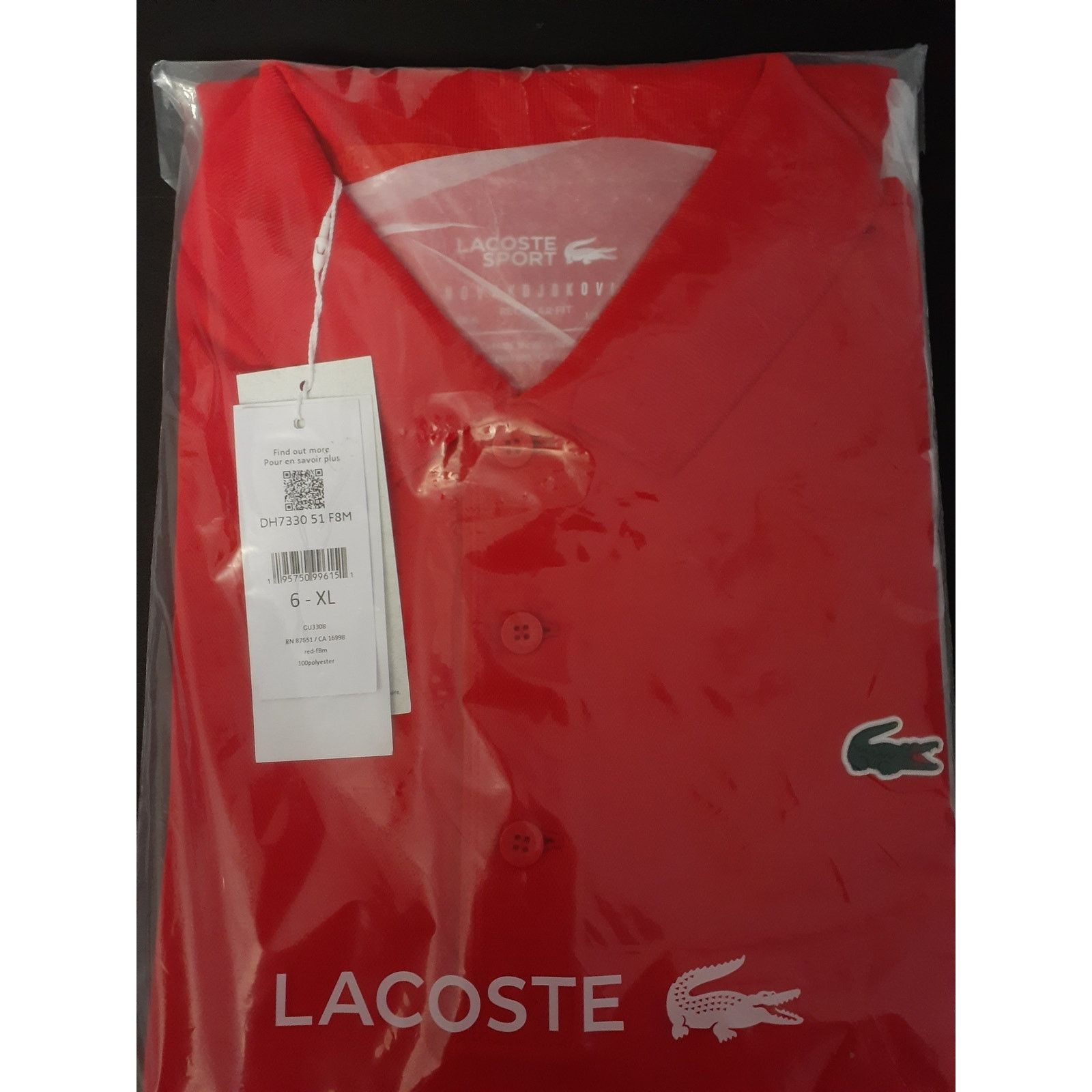 Lacoste Lacoste Men's Short Sleeve Regular Fit Tennis Polo Red, XL Size US XL / EU 56 / 4 - 2 Thumbnail