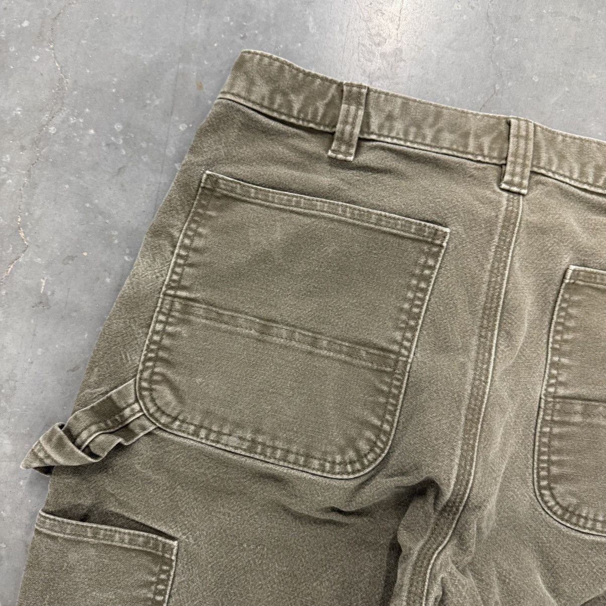 Carhartt × Carhartt Wip × Vintage Vintage Carhartt Faded Distressed Olive Green Work Pants Size US 32 / EU 48 - 4 Thumbnail