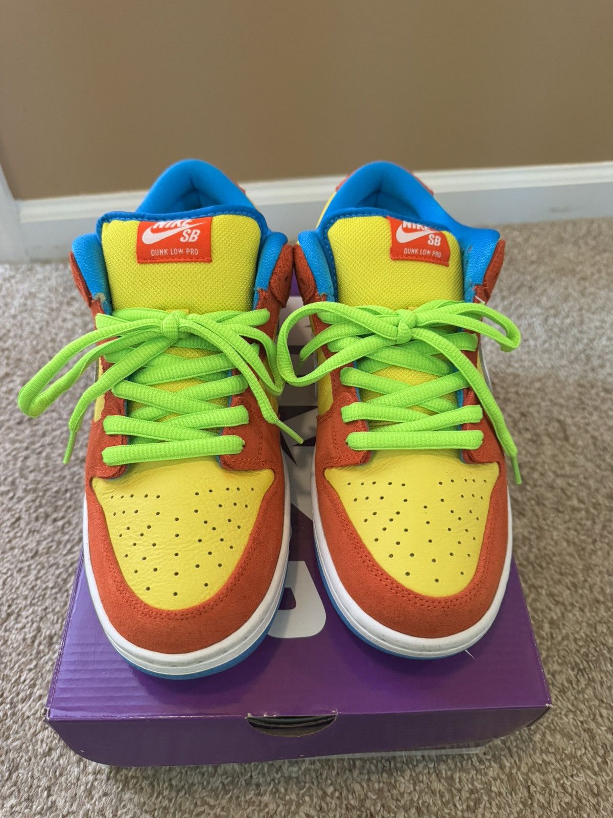 Nike SB Nike SB Dunk Low “Bart Simpson” Size US 10 / EU 43 - 3 Thumbnail