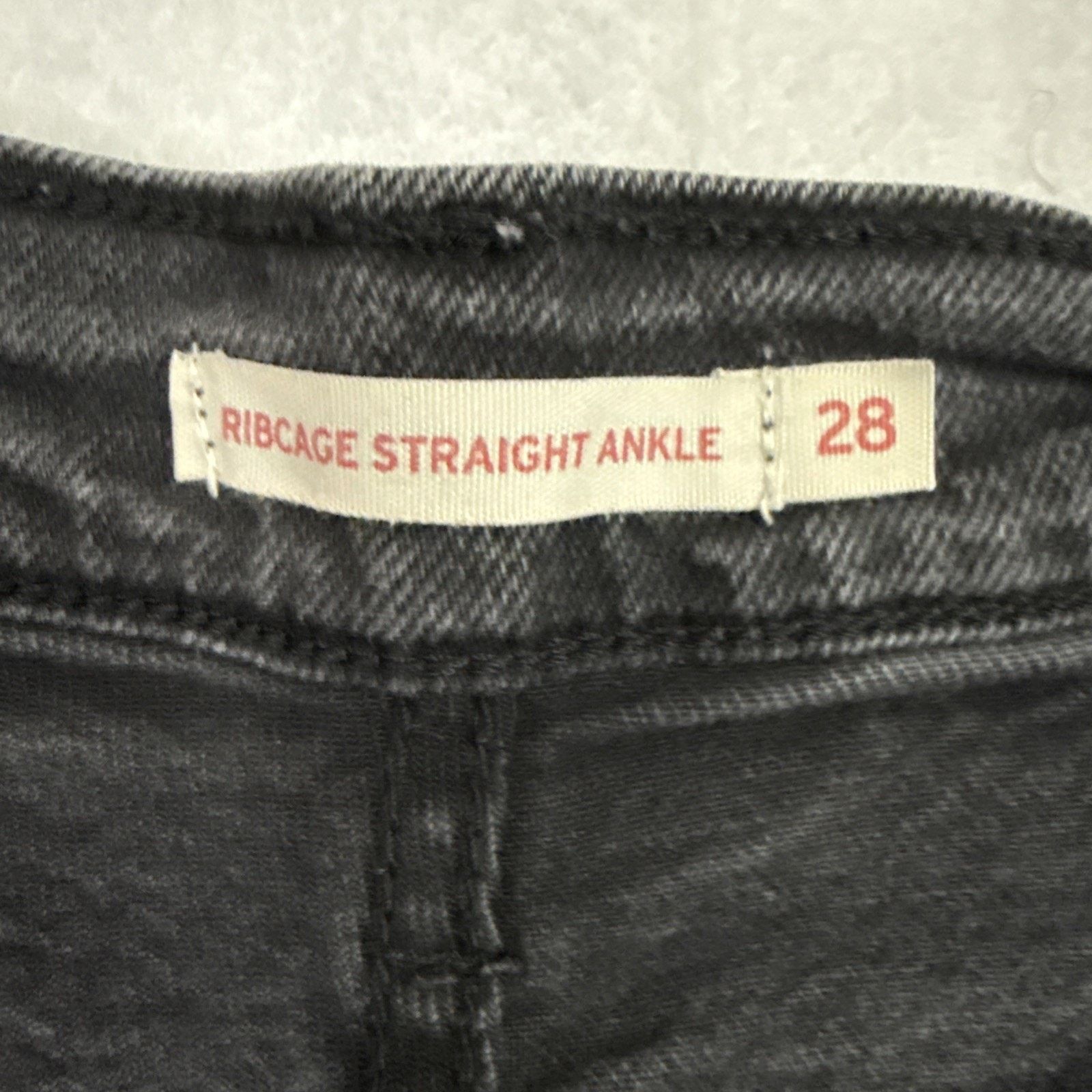 Levi's Levi’s Ribcage Straight Ankle Jeans Women Size 28 Black Size 28" / US 6 / IT 42 - 2 Thumbnail