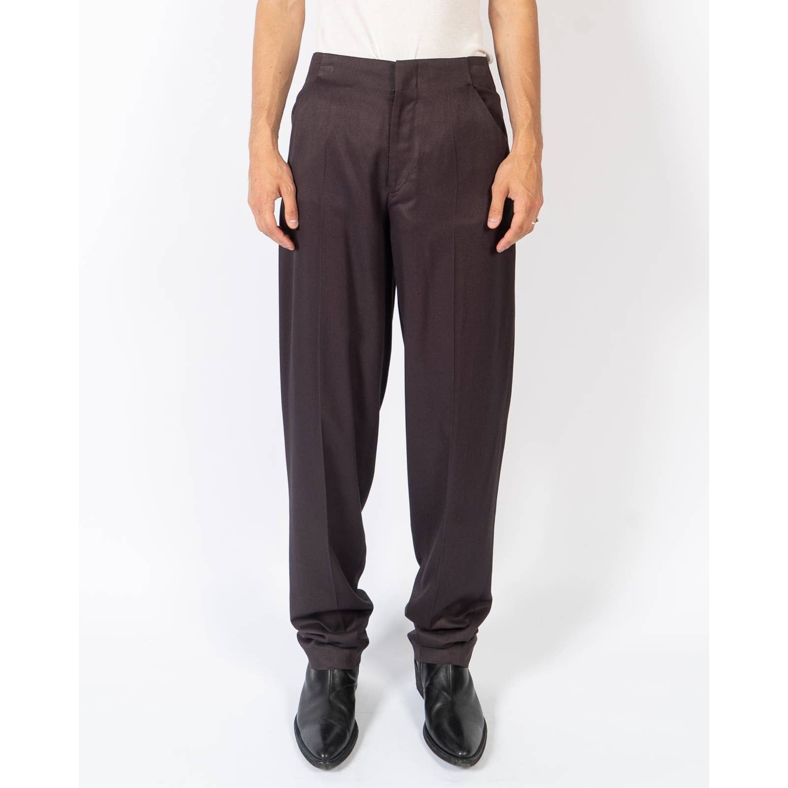 image of Haider Ackermann Fw20 Marova Coffee Trousers Sample in Brown, Men's (Size 32)