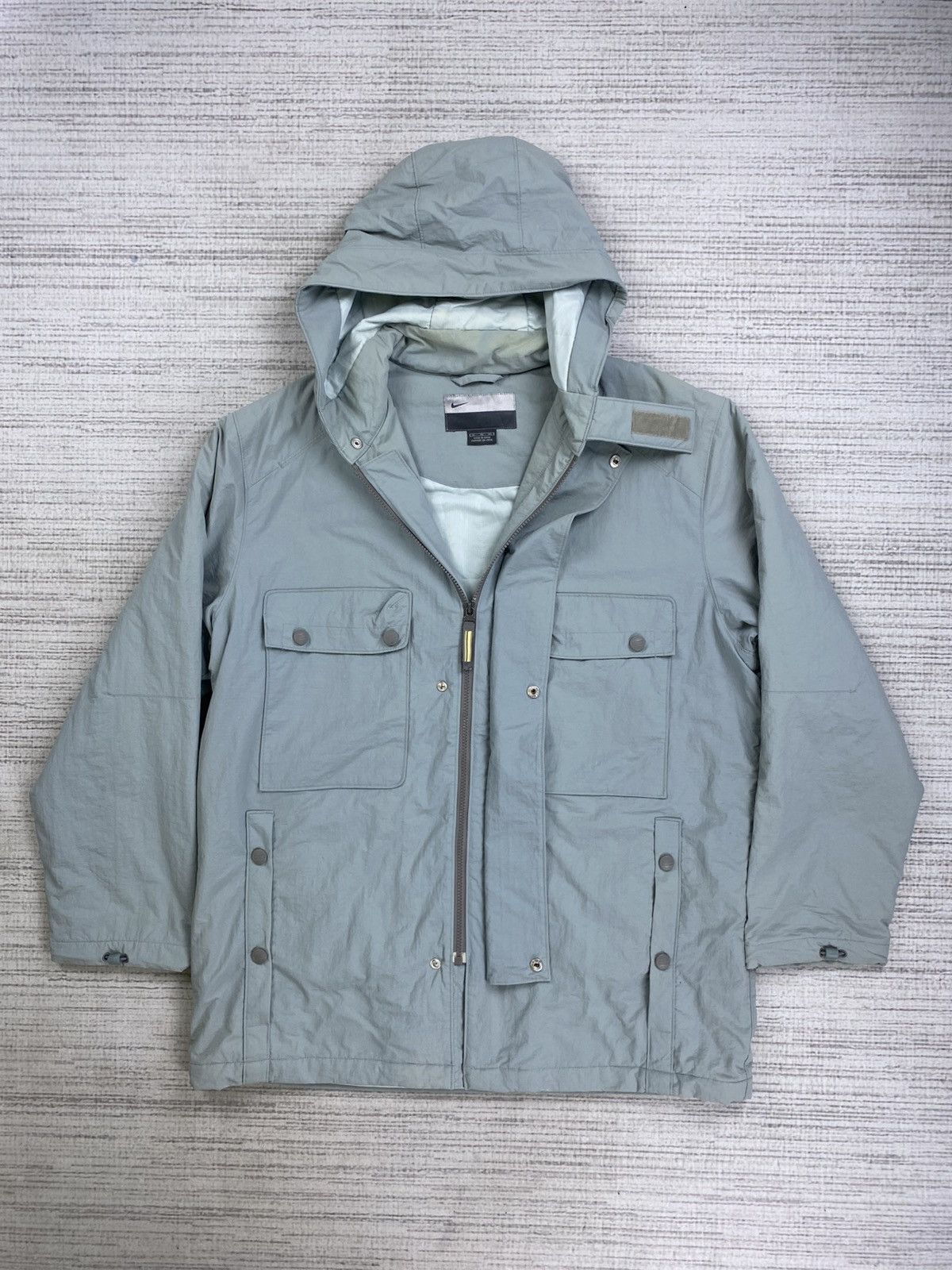 Nike 🔥Nike Multipocket Light Blue Breasted Pocket Jacket Size US L / EU 52-54 / 3 - 6 Thumbnail